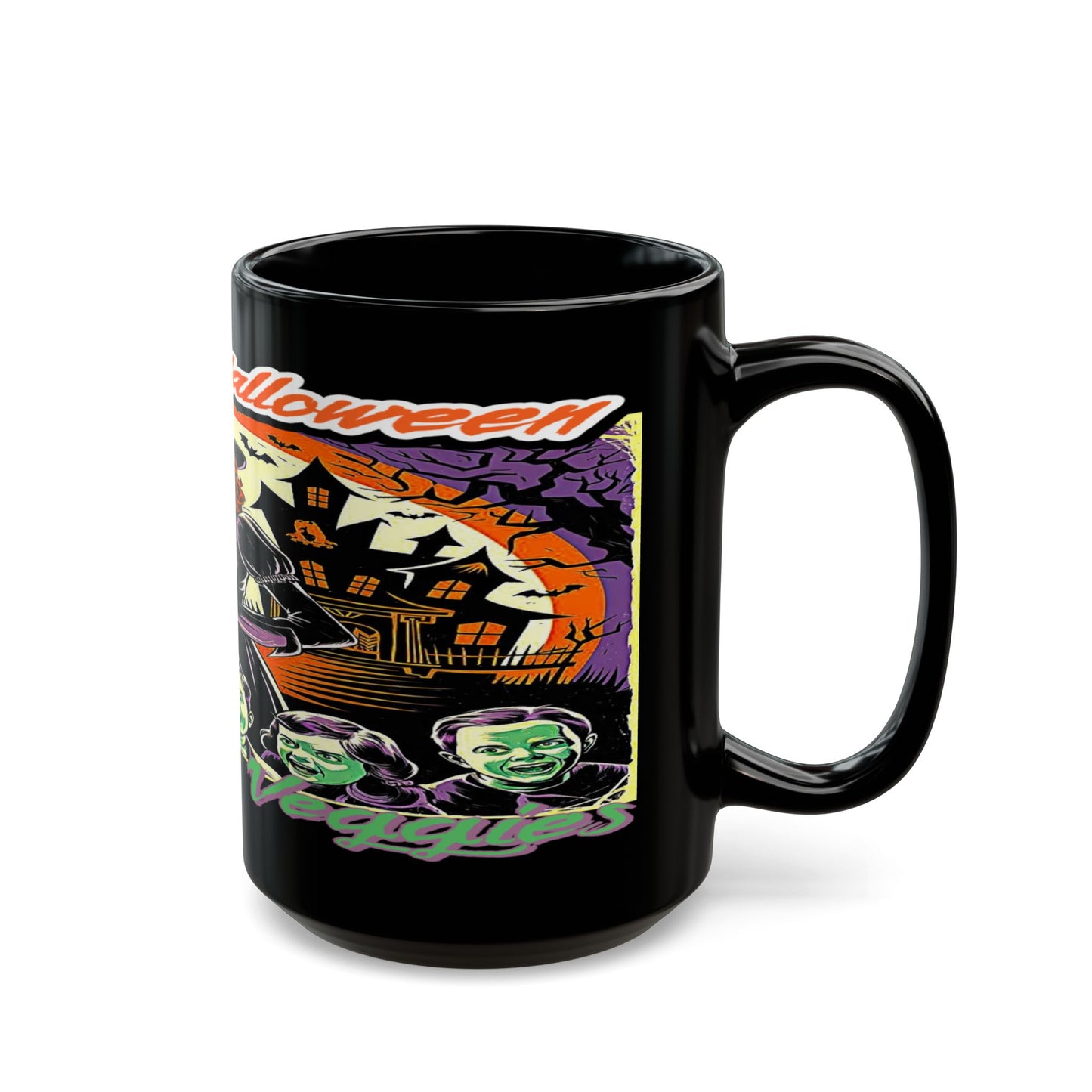 Vegan Halloween, Black Mug (11oz, 15oz)