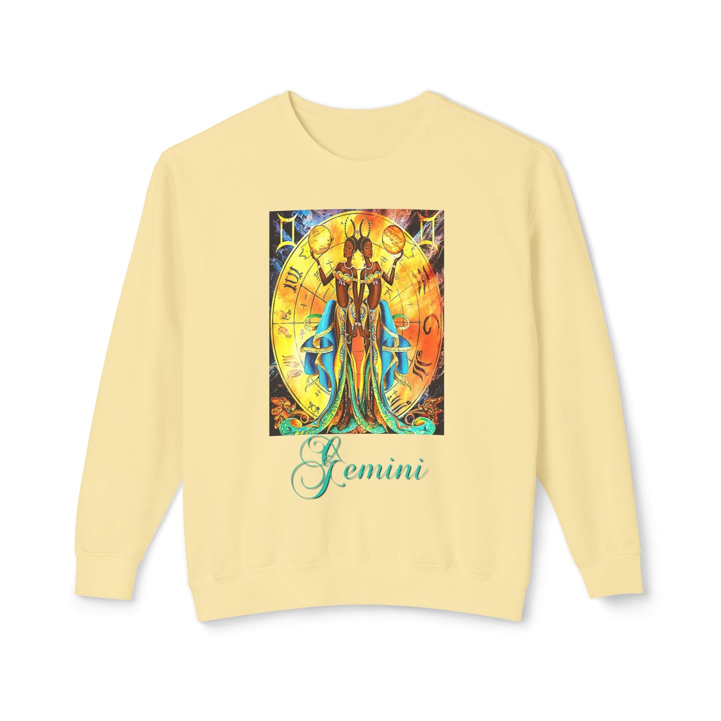 Gemini II, Unisex Lightweight Crewneck Sweatshirt