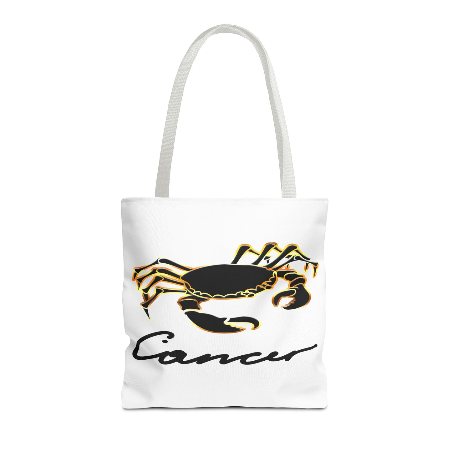 Cancer Crab White Tote Bag, 3 Sizes