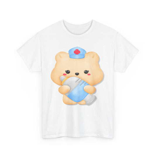 Nurse Bear, Unisex Heavy Cotton Tee