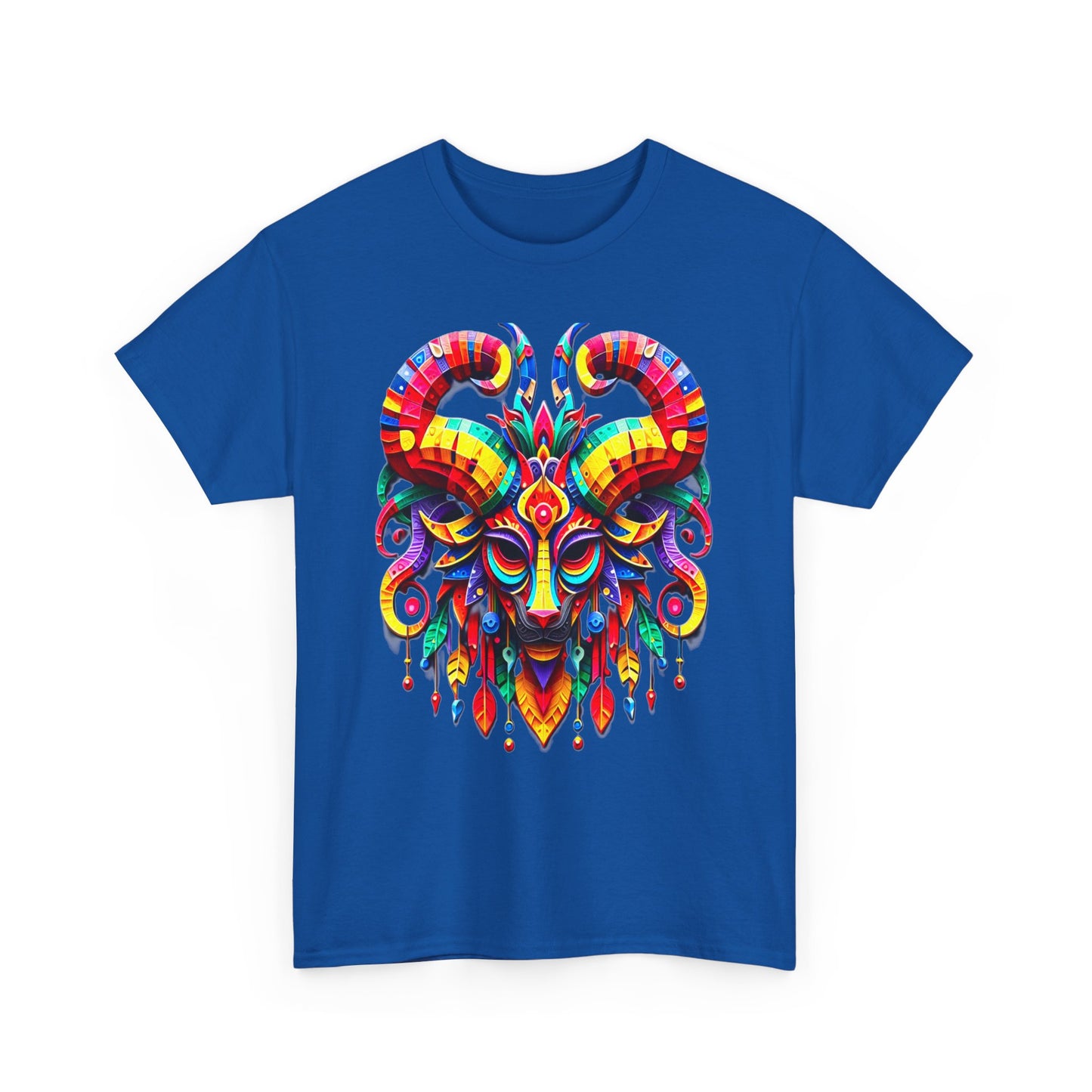 Aries Mask, Unisex Heavy Cotton Tee