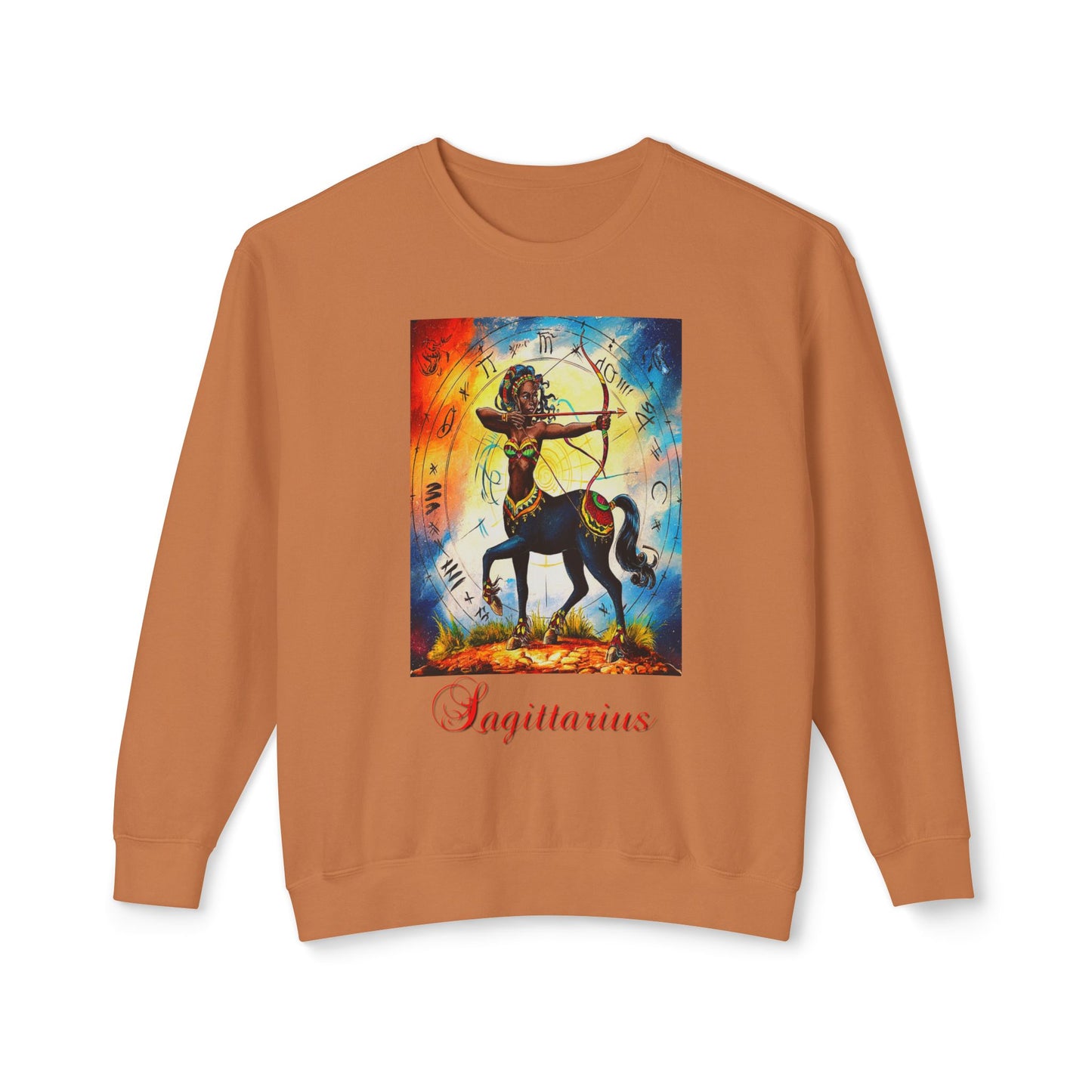 Sagittarius, Unisex Lightweight Crewneck Sweatshirt