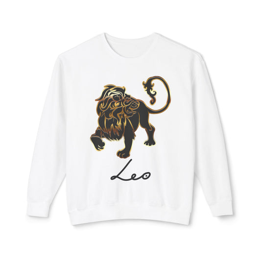 Leo Lion, Unisex Lightweight Crewneck Sweatshirt