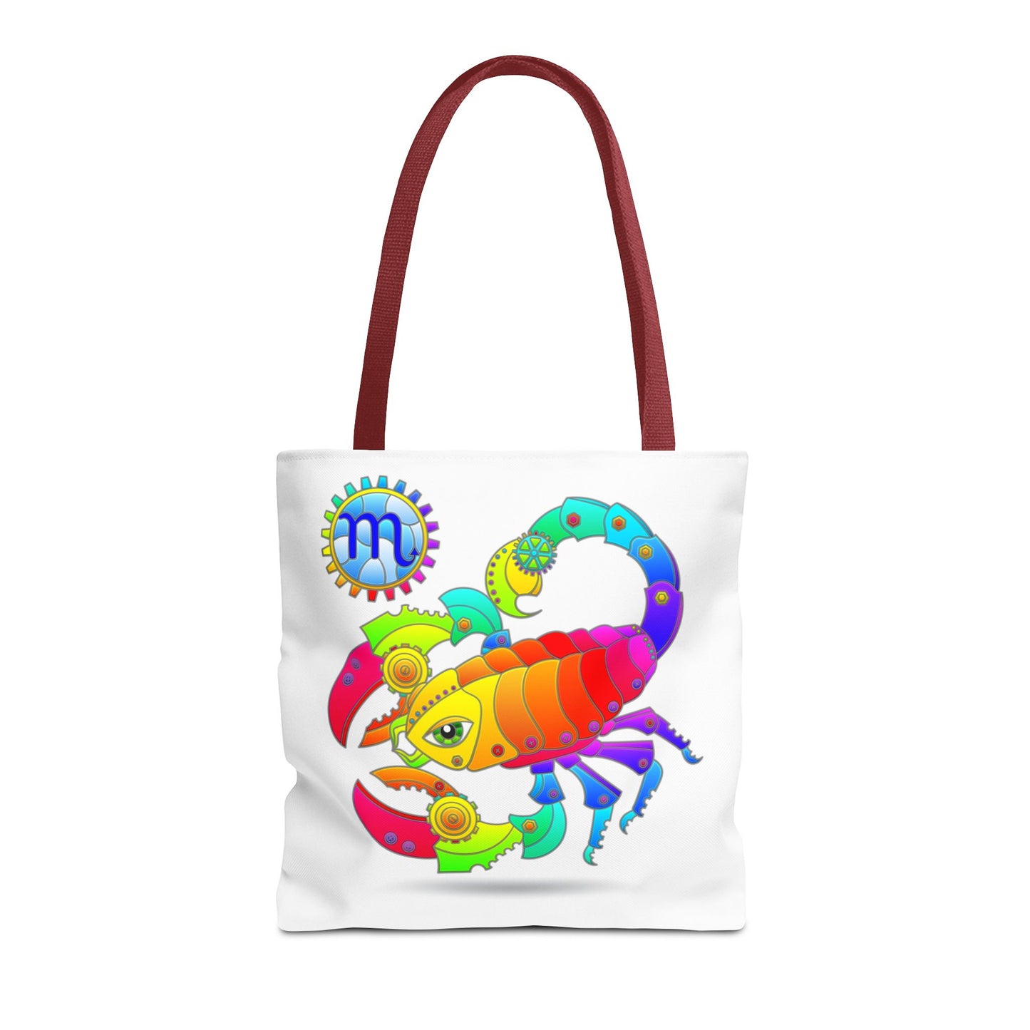 Scorpio Rainbow Steampunk, White Tote Bag