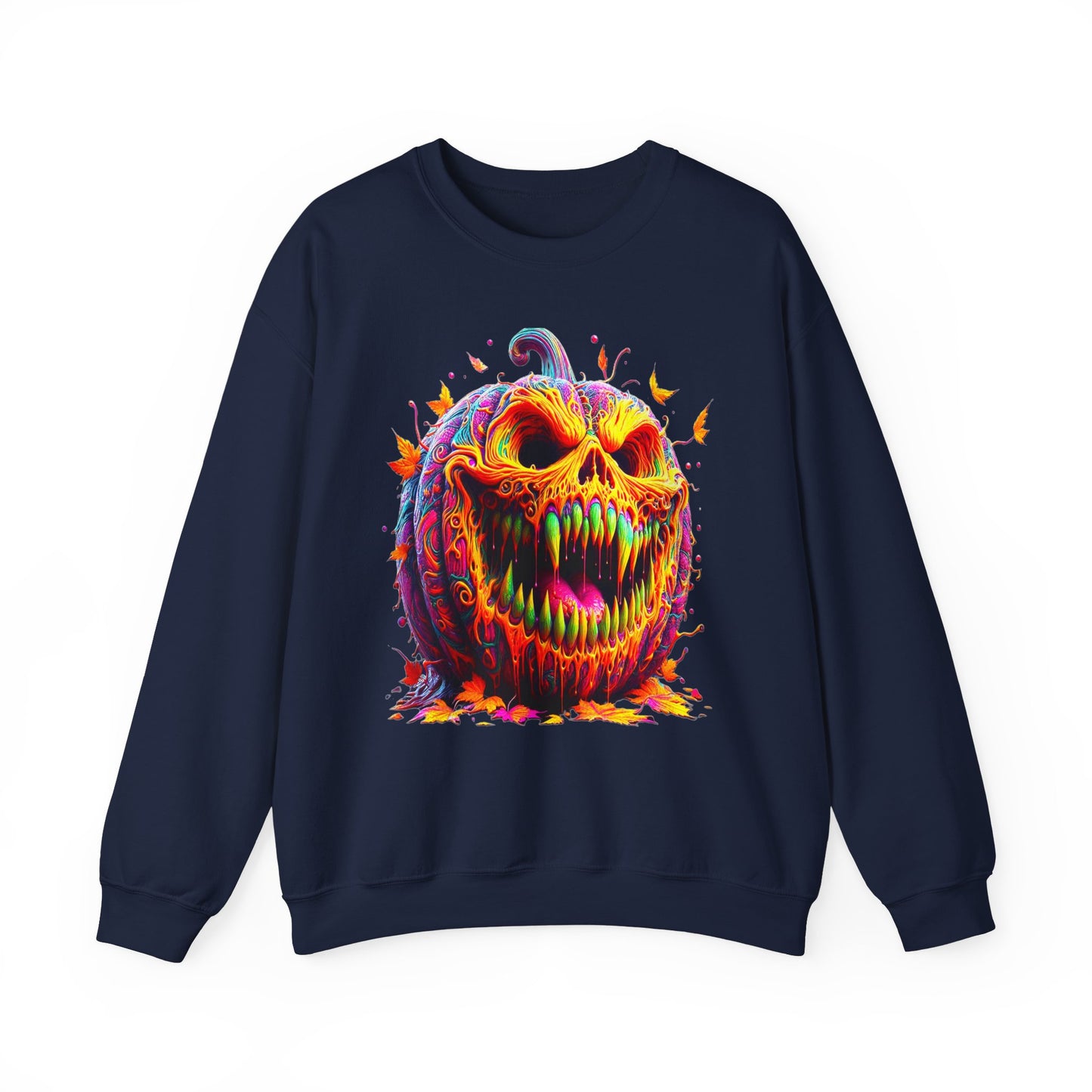 Zombie Pumpkin II, Unisex Heavy Blend™ Crewneck Sweatshirt