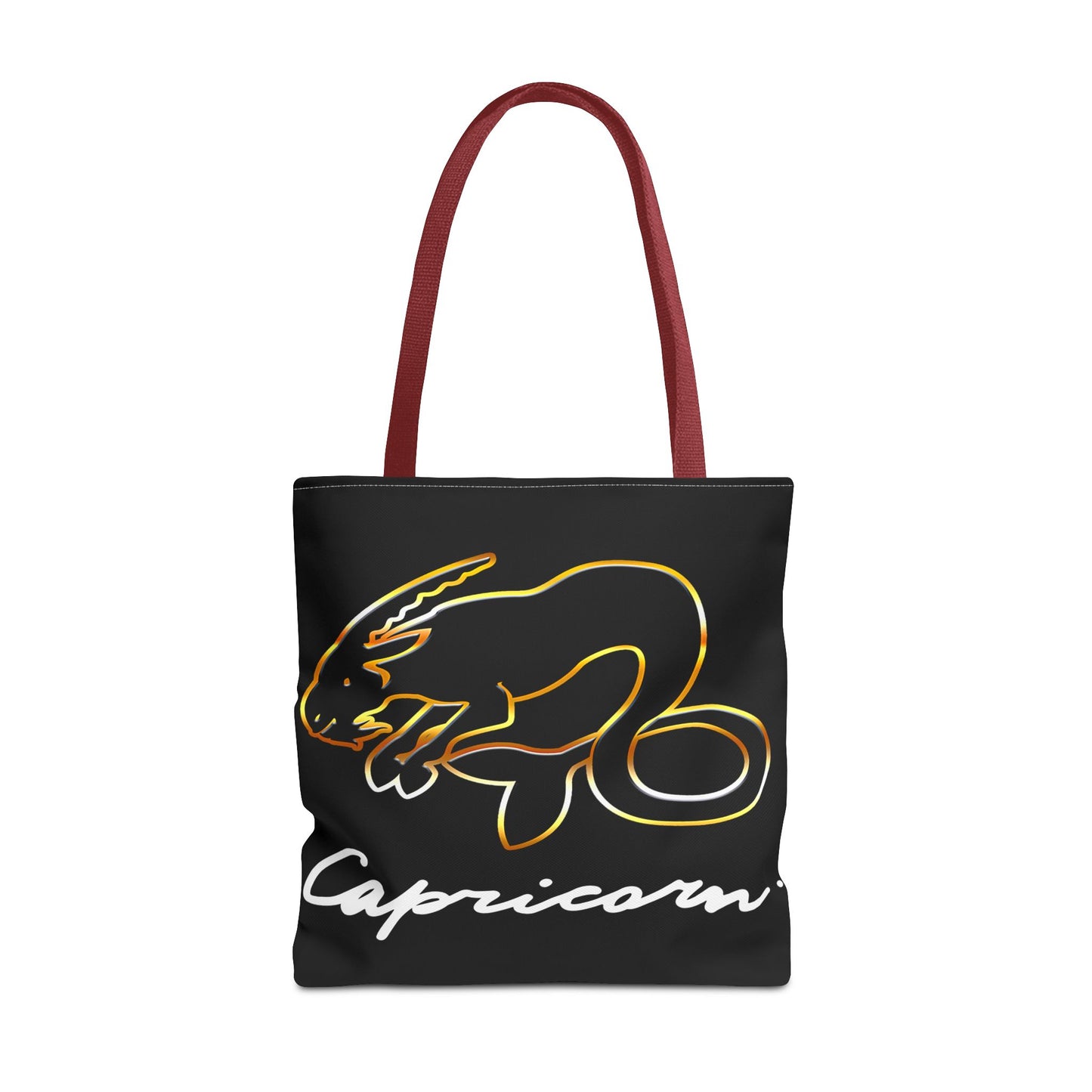 Capricorn Goat Black Tote Bag, 3 Sizes