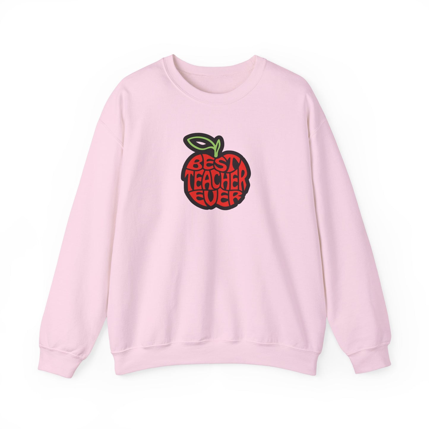 Best Teacher Ever (Red Apple) Unisex Heavy Blend™ Crewneck Sweatshirt