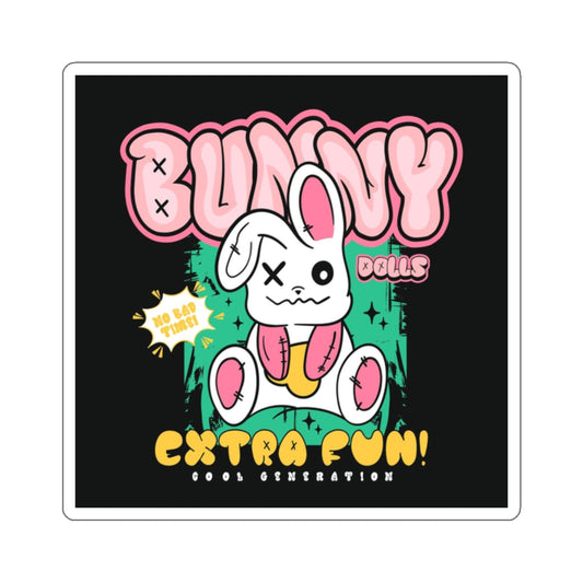 Bunny Dolls Neon, Kiss-Cut Stickers