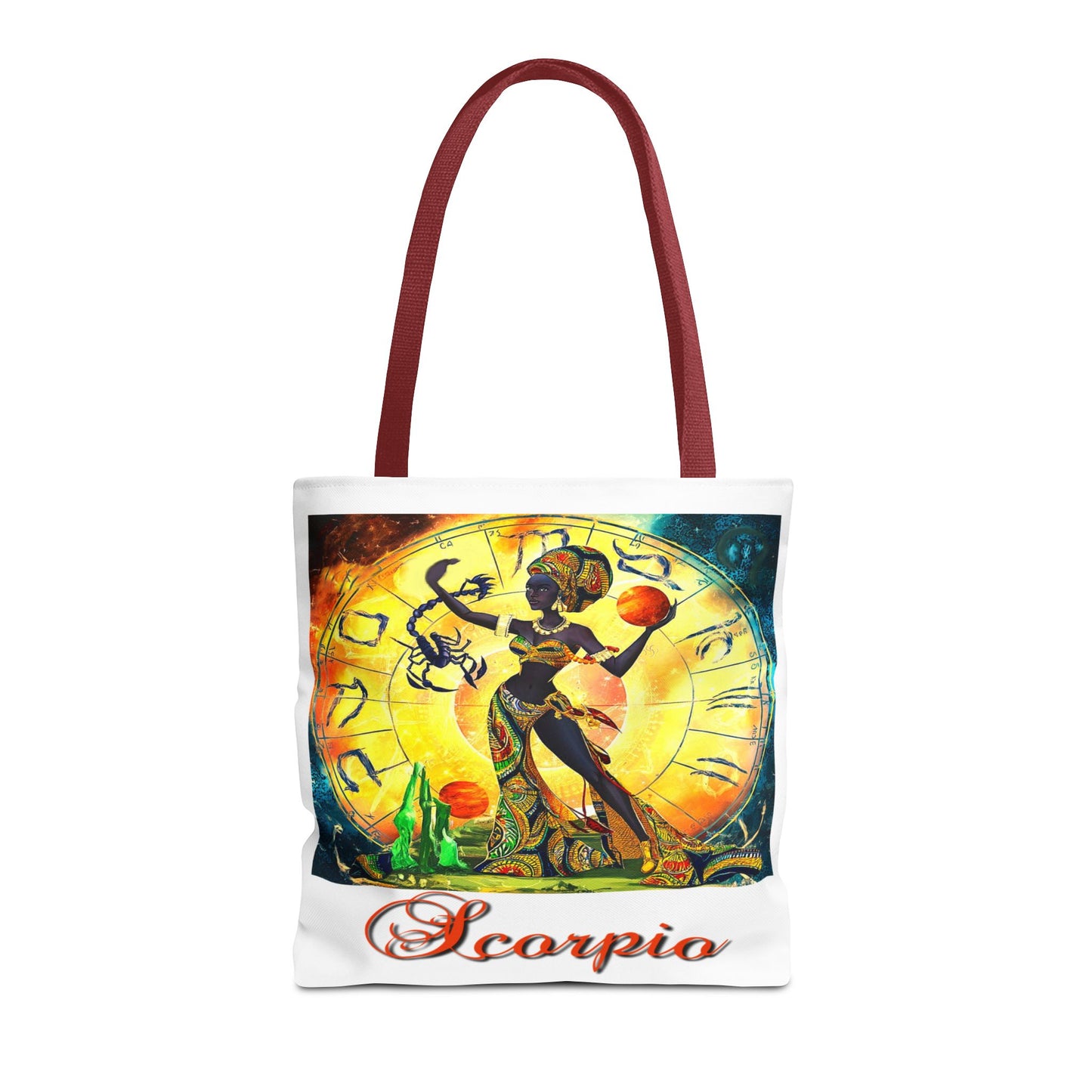 Scorpio White Tote Bag, 3 Sizes