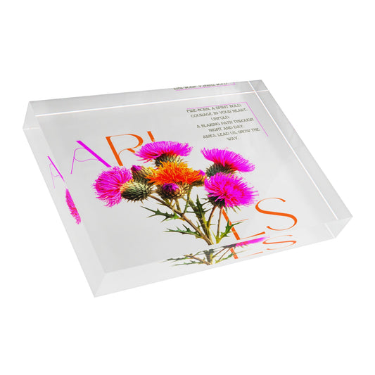 Aries Thistle, Photo Block (White)