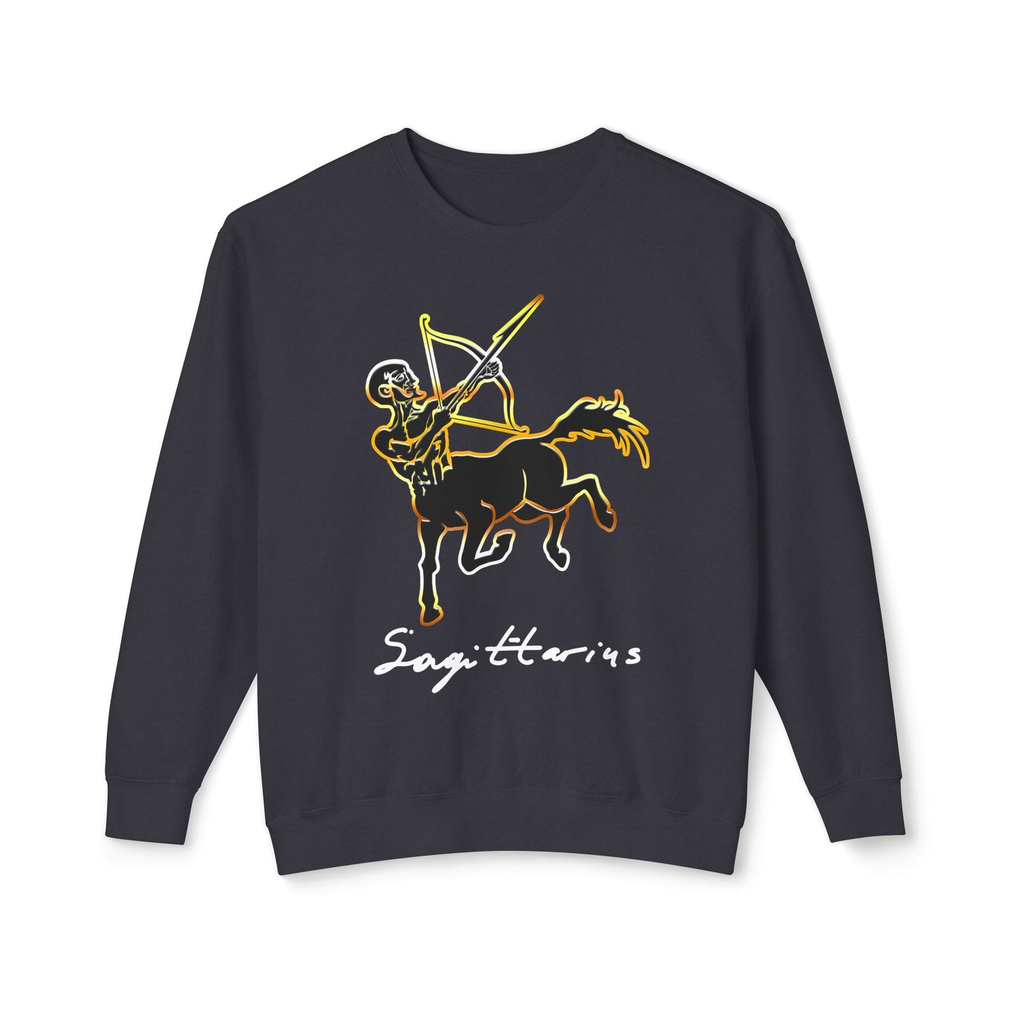 Sagittarius Centaur Archer, Unisex Lightweight Crewneck Sweatshirt