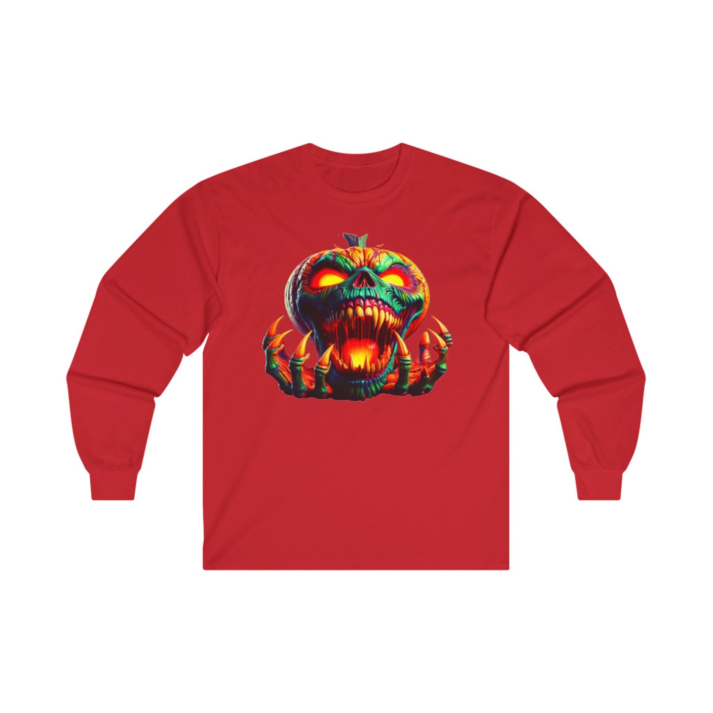 Zombie Pumpkin I, Unisex Ultra Cotton Long Sleeve Tee