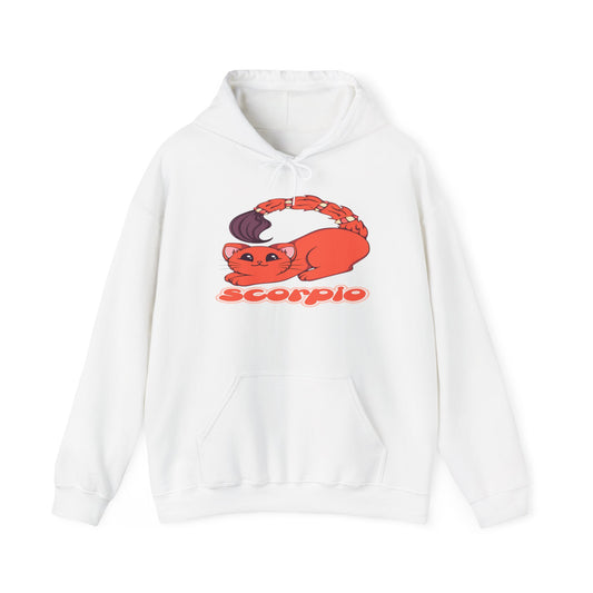 Scorpio Anime Cat, Unisex Heavy Blend™ Hooded Sweatshirt