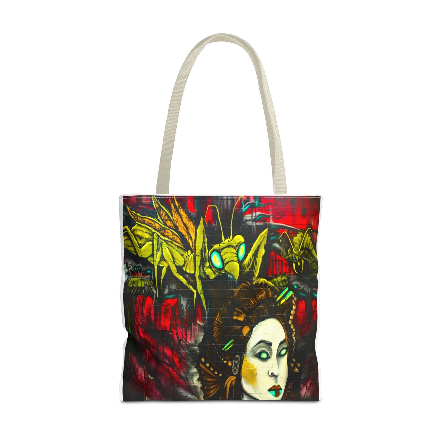 Alien Grasshopper Tote Bag, 3 Sizes