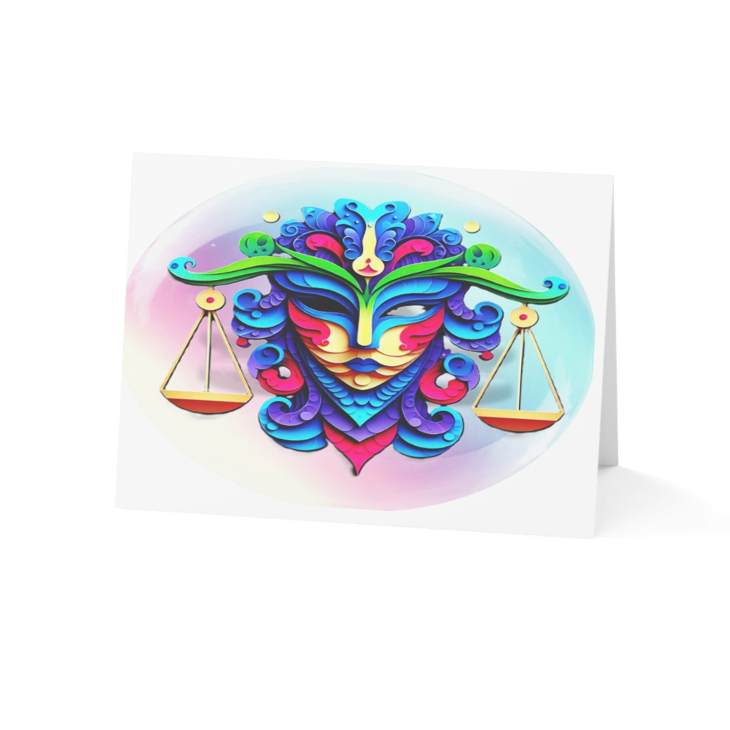 Libra Scales Birthday Cards (1, 10, 30, and 50pcs)