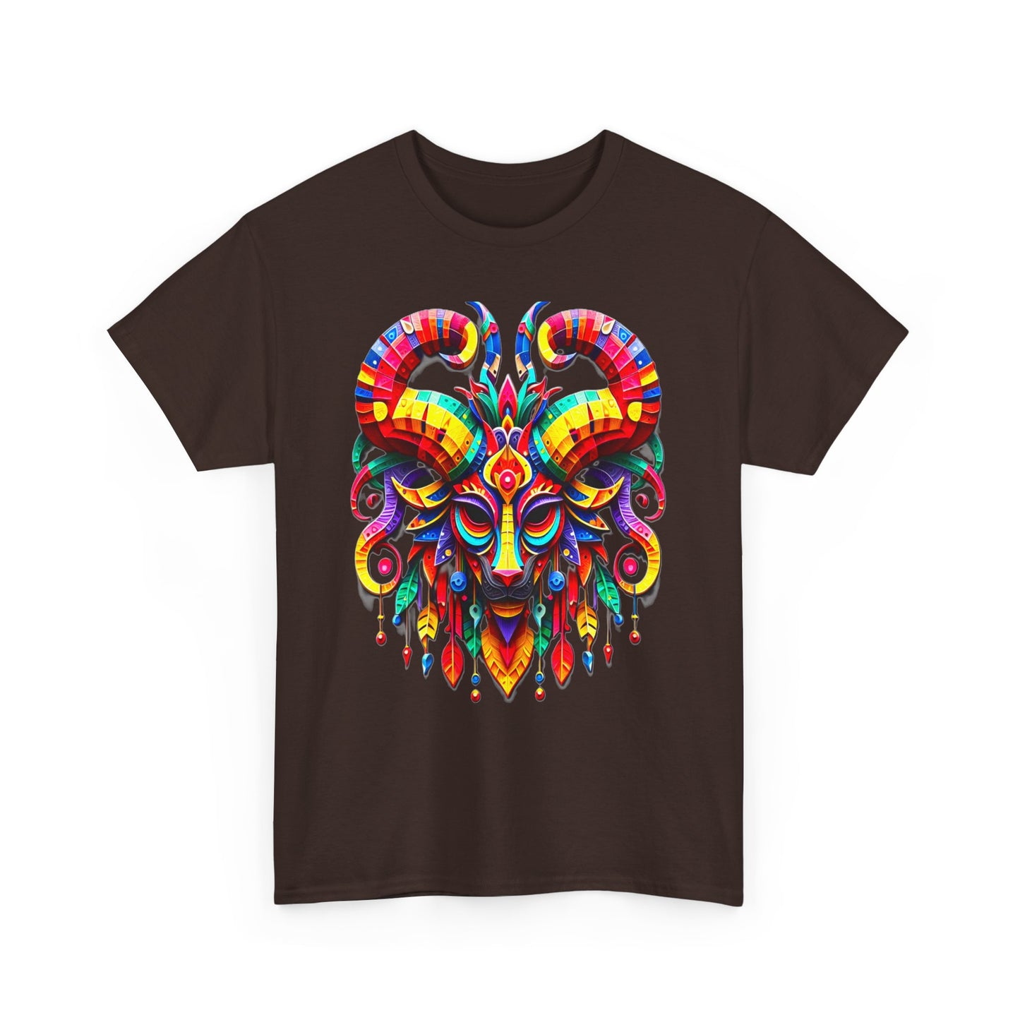 Aries Mask, Unisex Heavy Cotton Tee