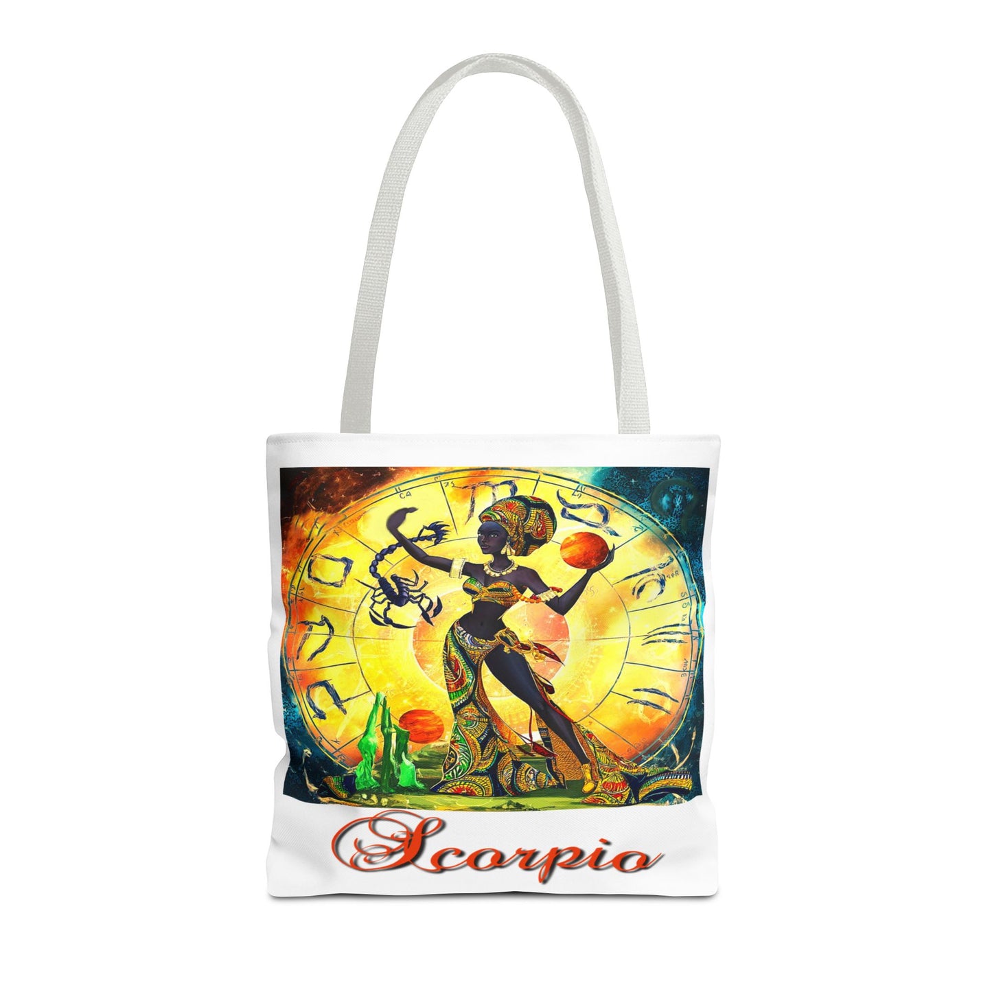 Scorpio White Tote Bag, 3 Sizes