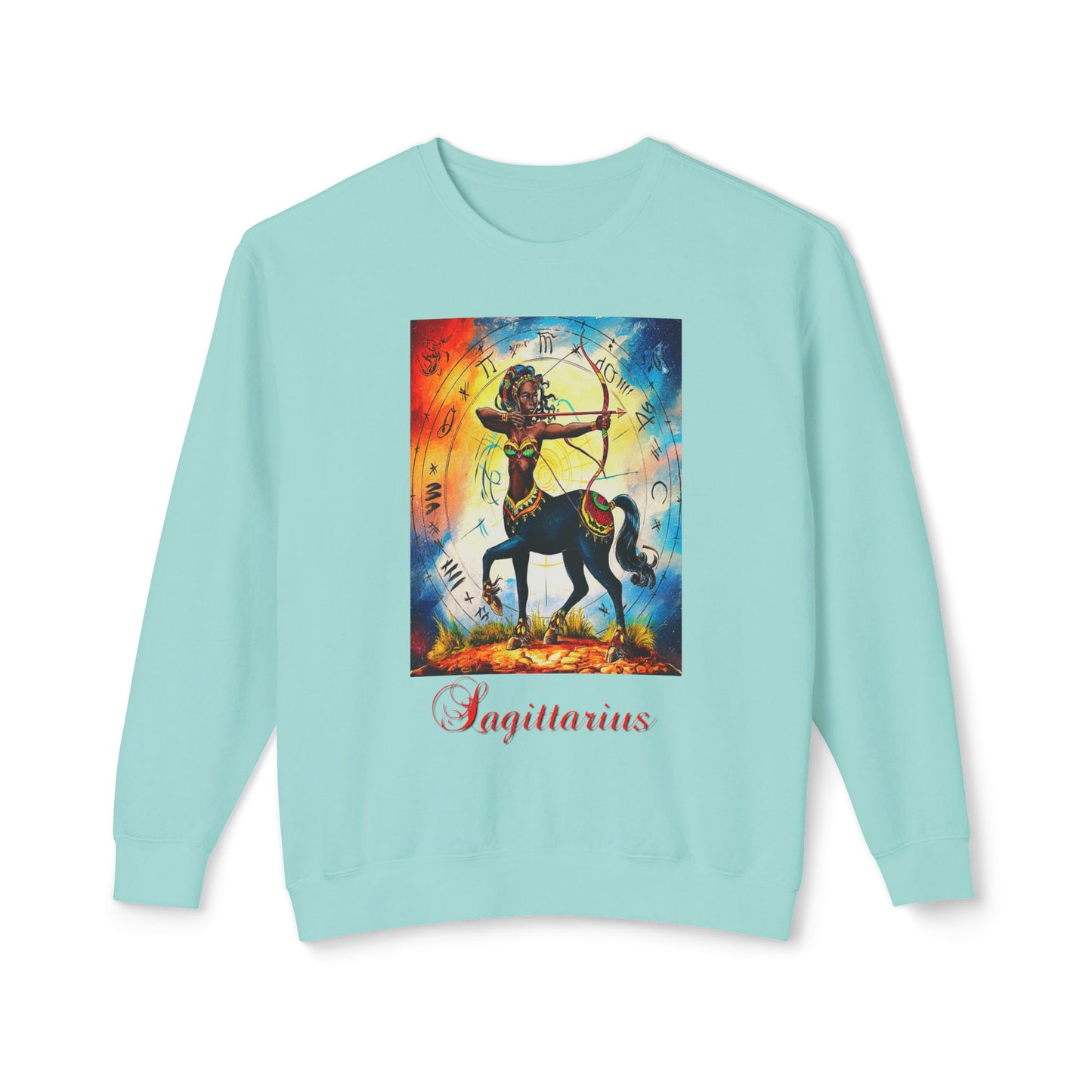 Sagittarius, Unisex Lightweight Crewneck Sweatshirt