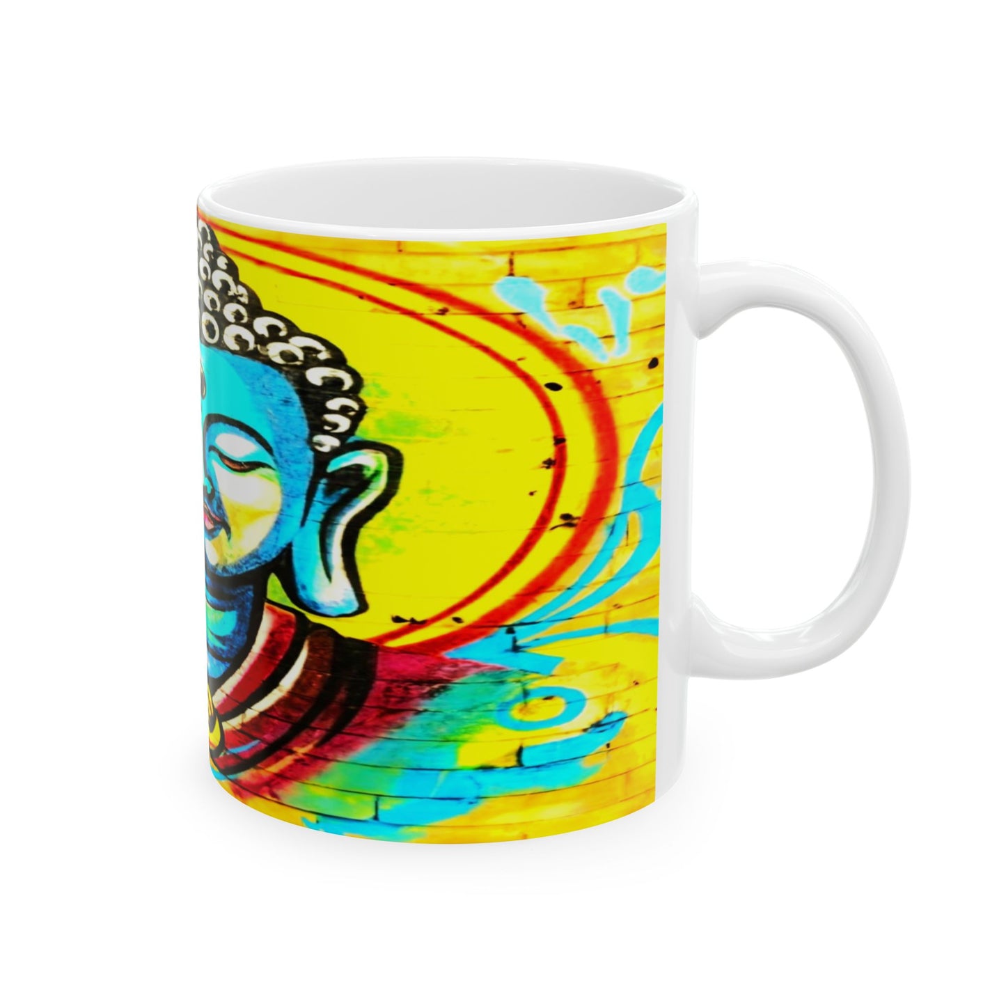 Buddha Ceramic Mug, (11oz, 15oz)