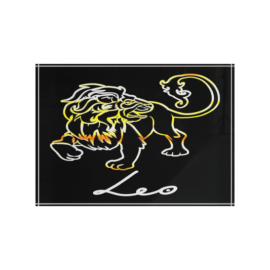 Leo Lion Photo Block, Black