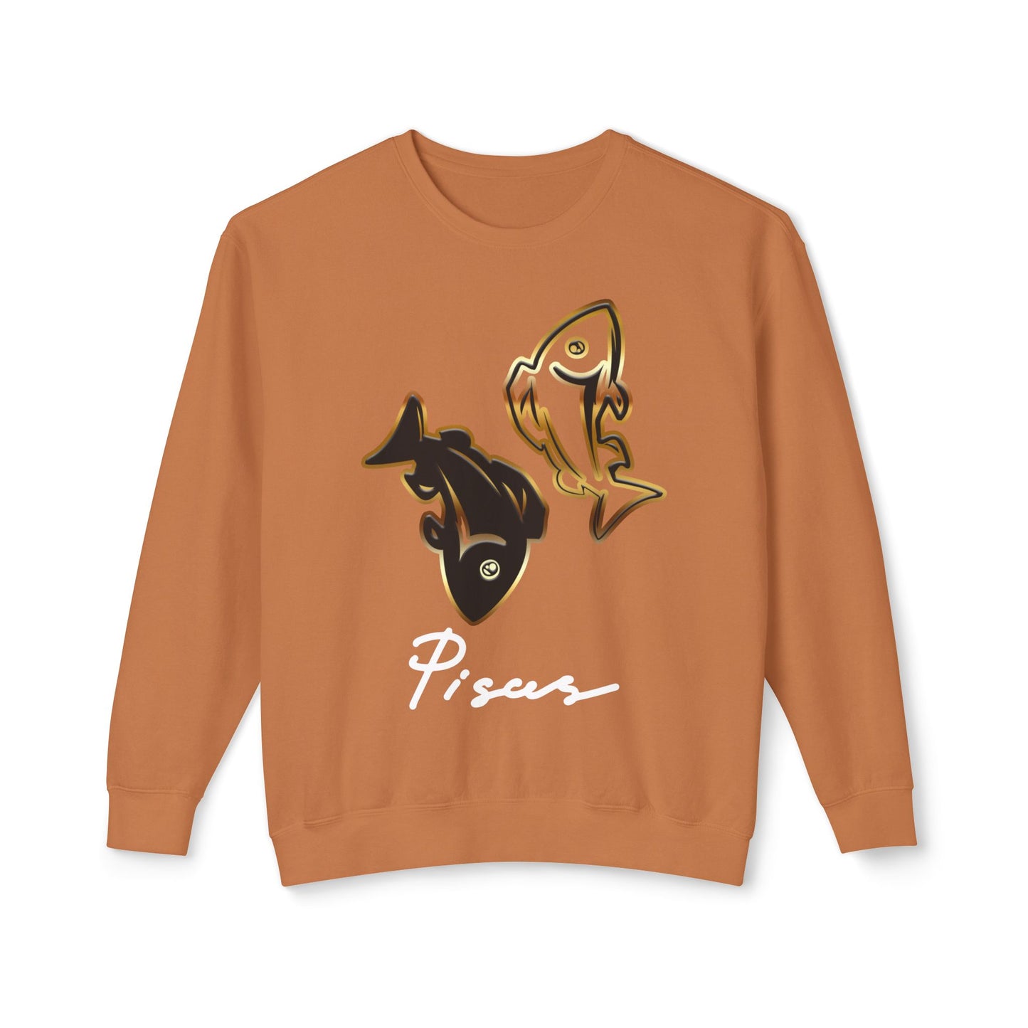 Pisces Fish, Unisex Lightweight Crewneck Sweatshirt