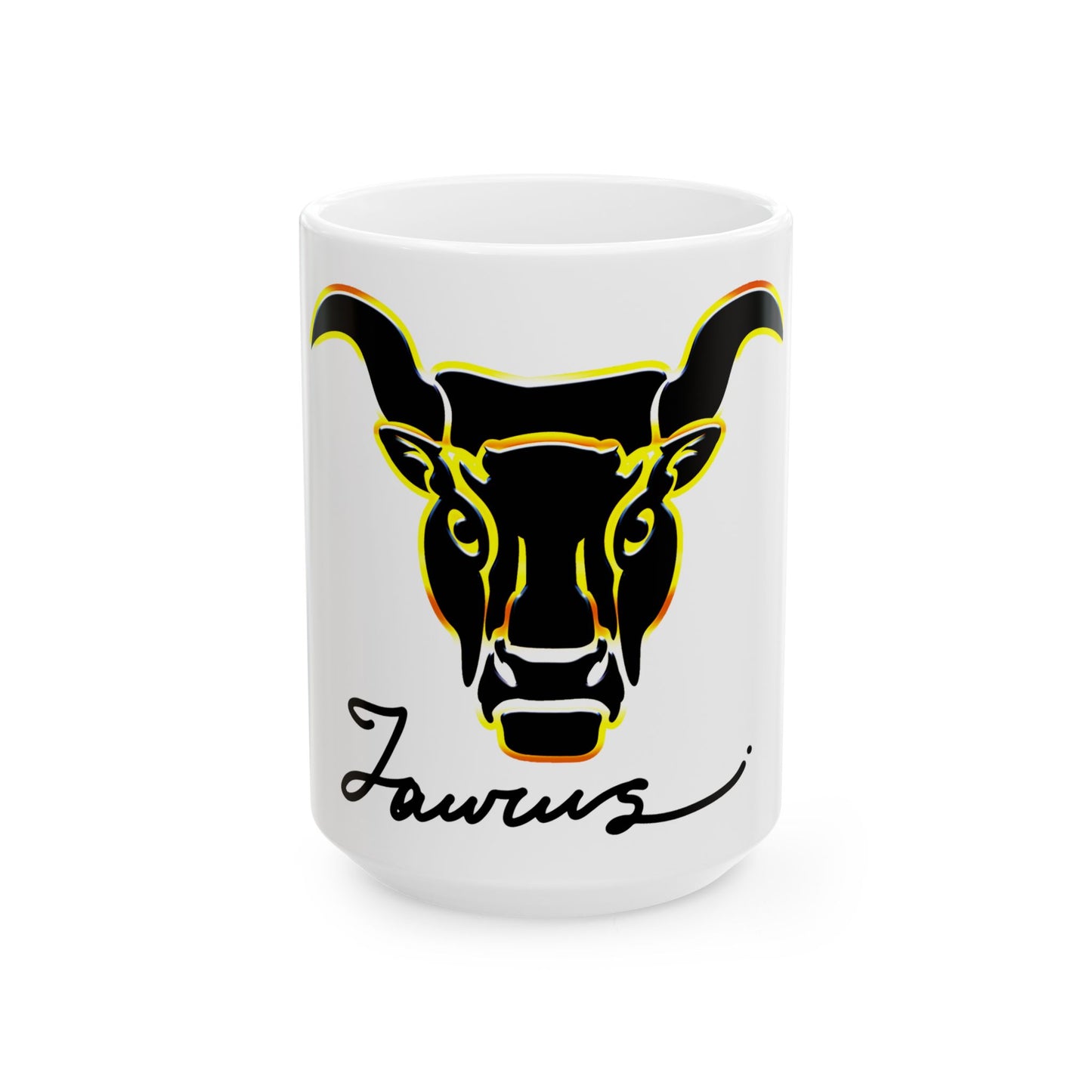 Taurus Bull Ceramic Mug, (11oz, 15oz)