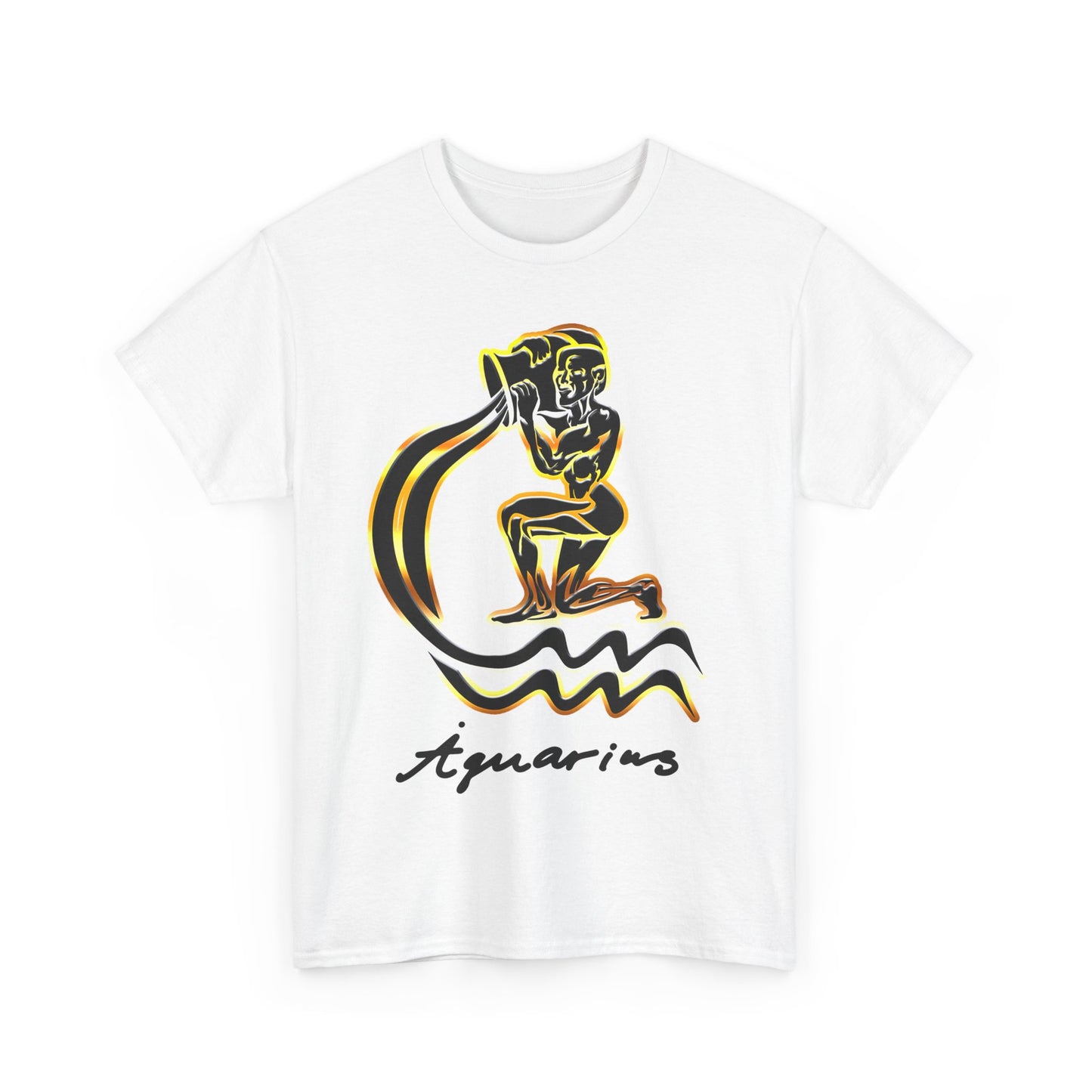 Aquarius Water Bearer, Unisex Heavy Cotton Tee