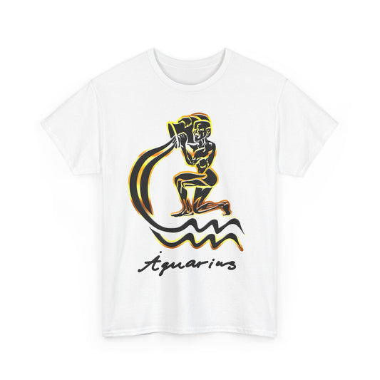 Aquarius Water Bearer, Unisex Heavy Cotton Tee