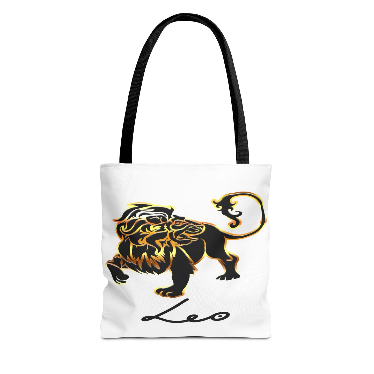 Leo Lion White Tote Bag, 3 Sizes