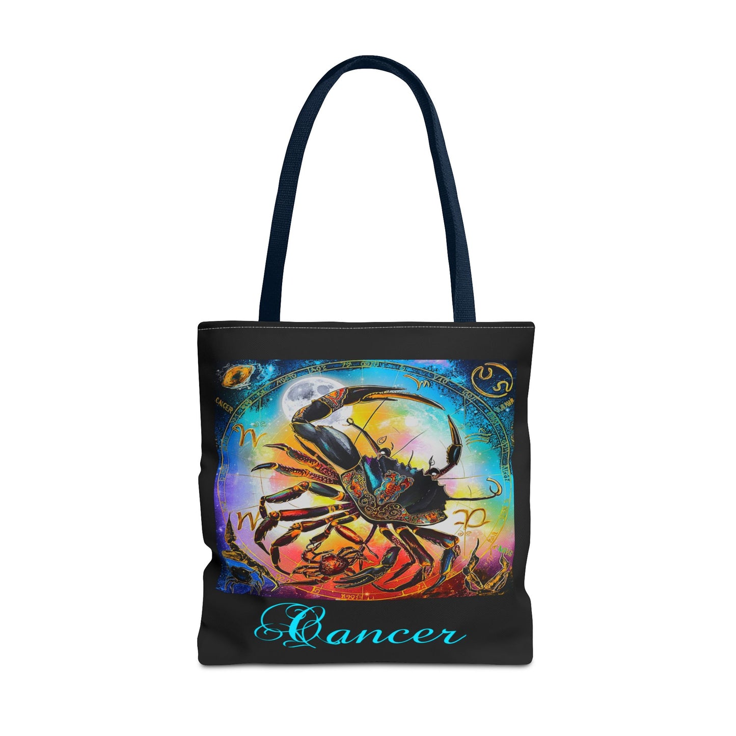 Cancer Black Tote Bag, 3 Sizes