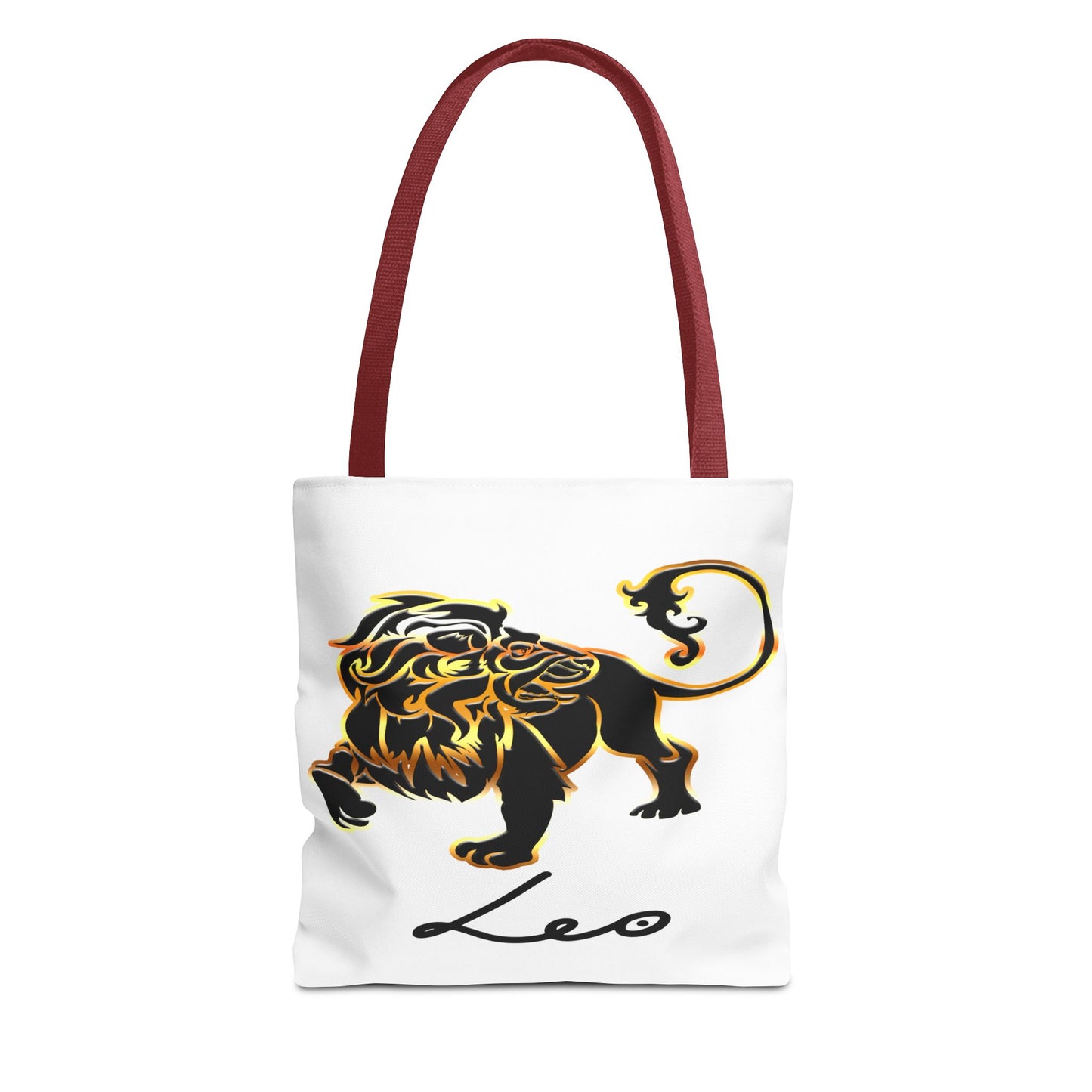 Leo Lion White Tote Bag, 3 Sizes