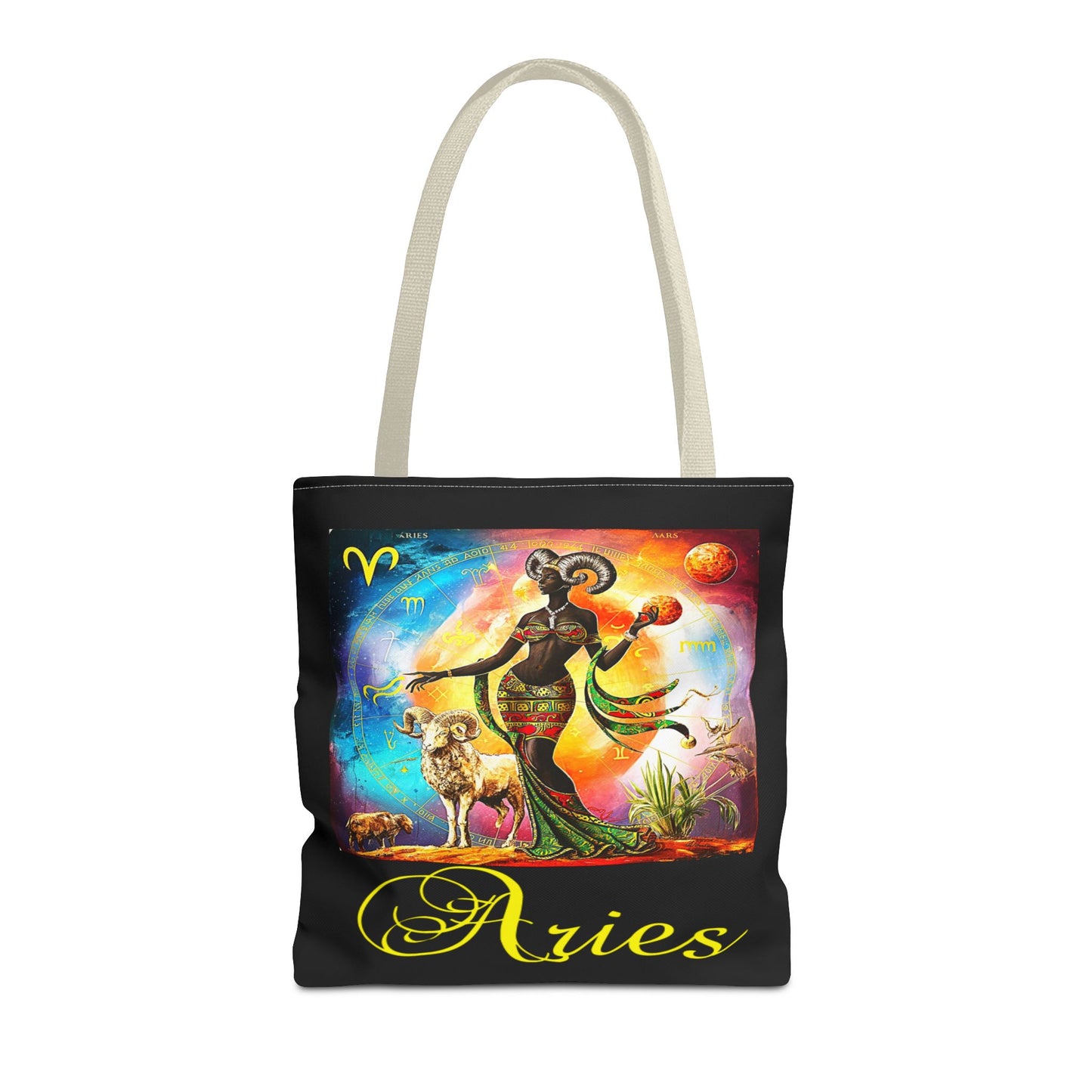 Aries Black Tote Bag, 3 Sizes