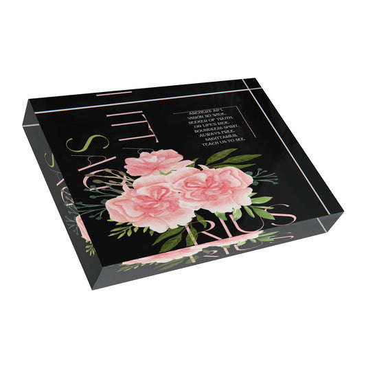 Sagittarius Pink Carnations, Photo Block