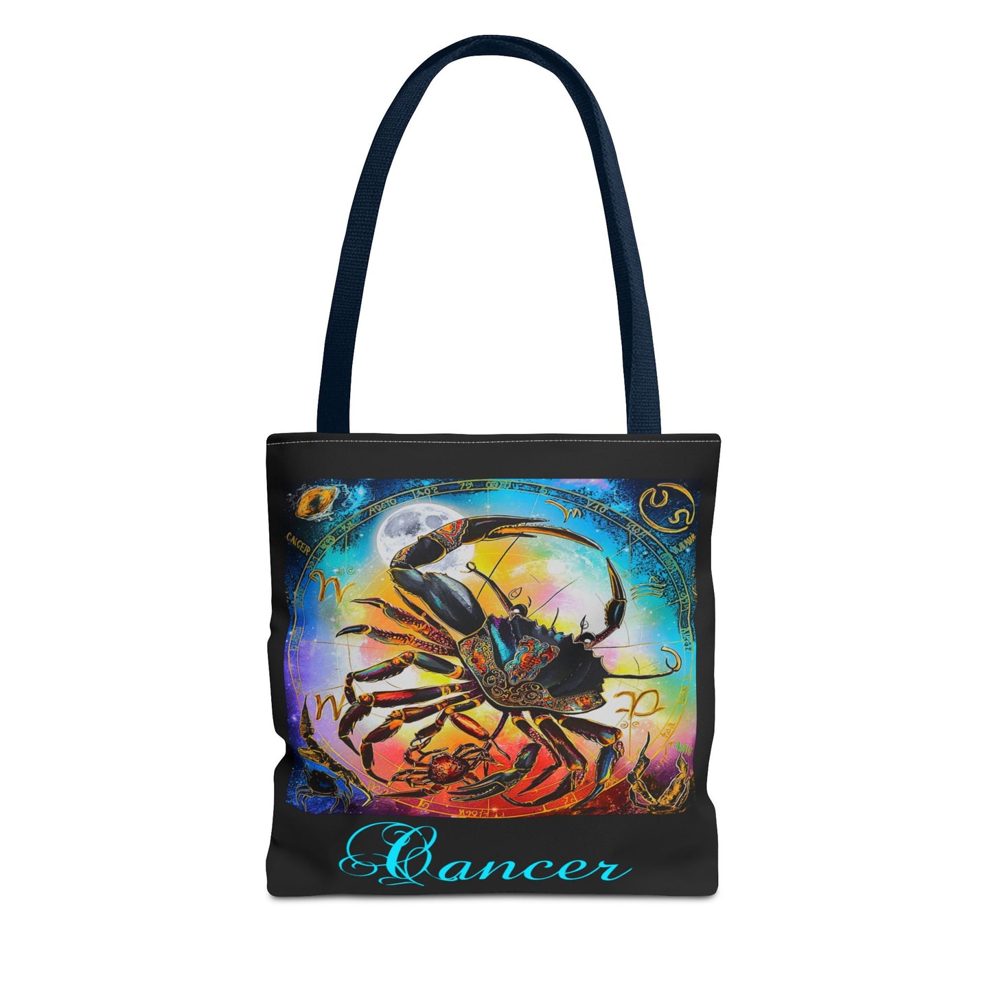 Cancer Black Tote Bag, 3 Sizes