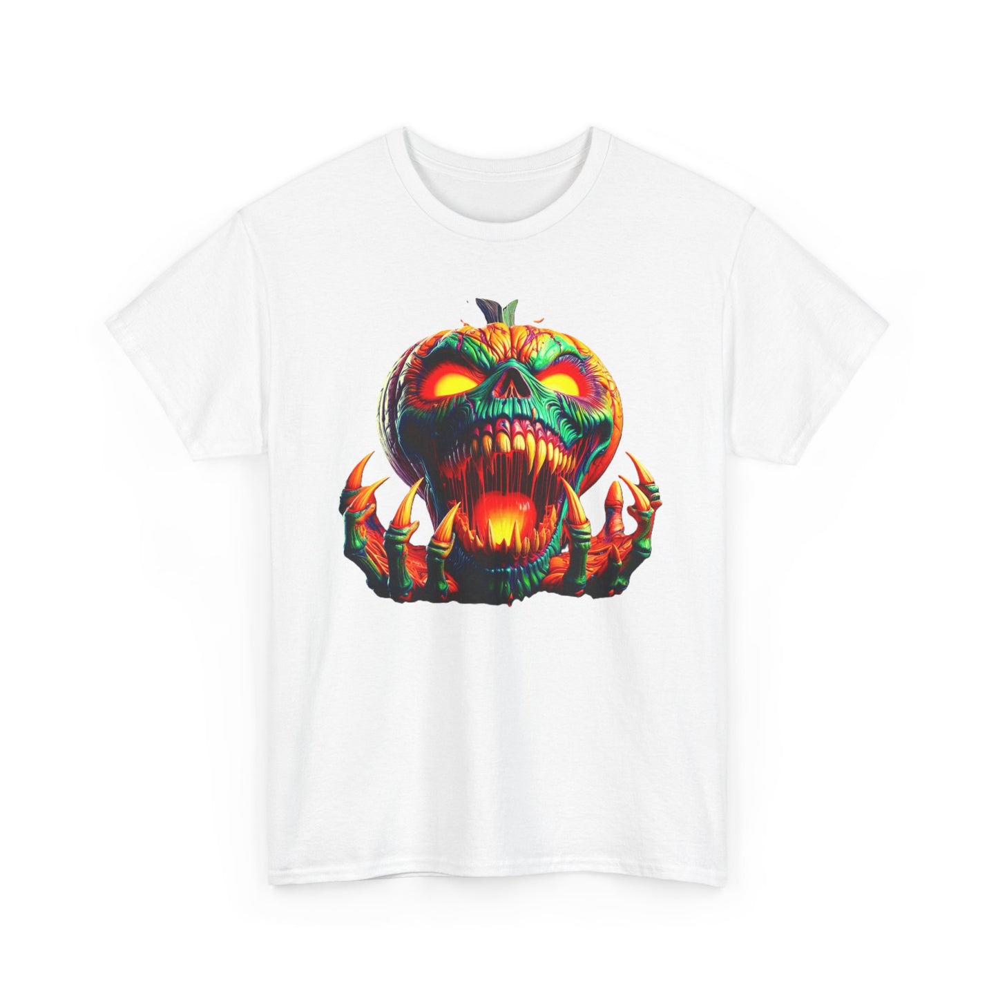 Zombie Pumpkin I, Unisex Heavy Cotton Tee