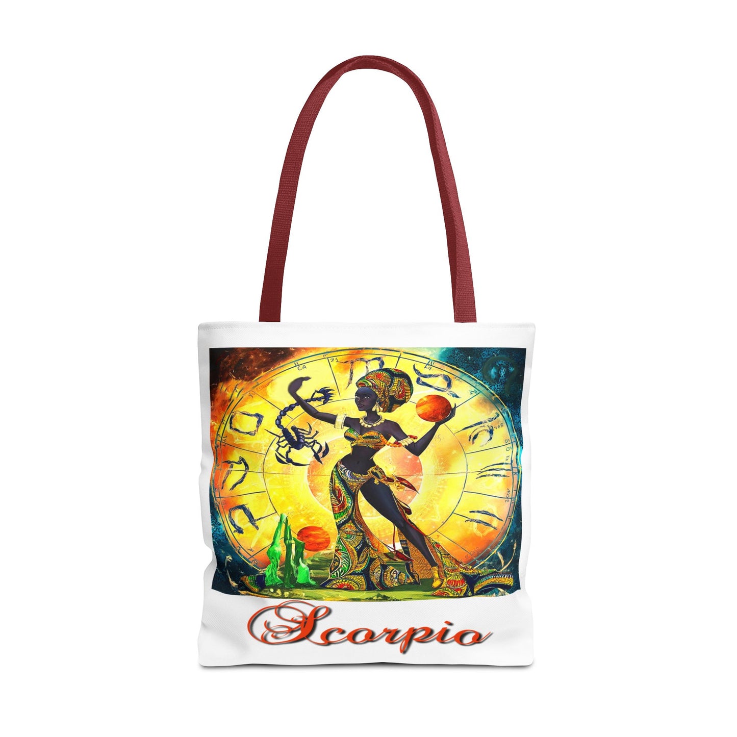 Scorpio White Tote Bag, 3 Sizes