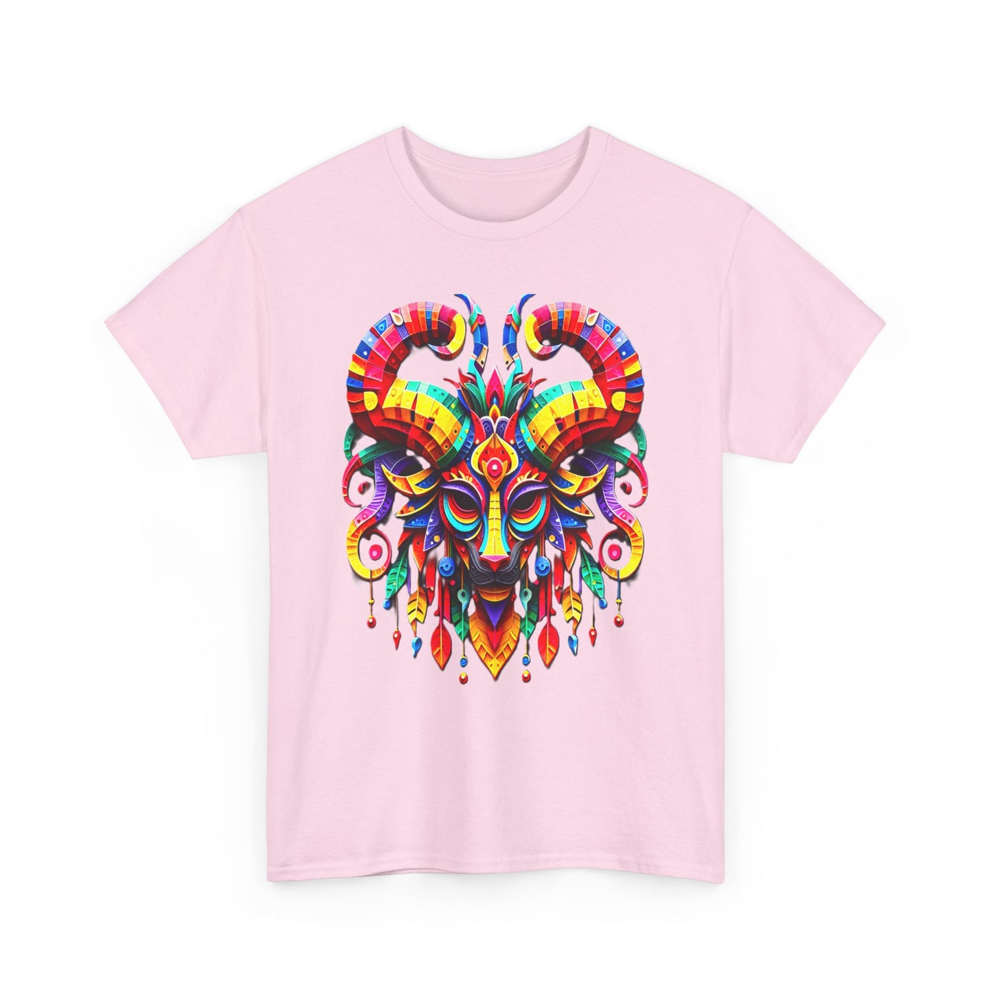 Aries Mask, Unisex Heavy Cotton Tee