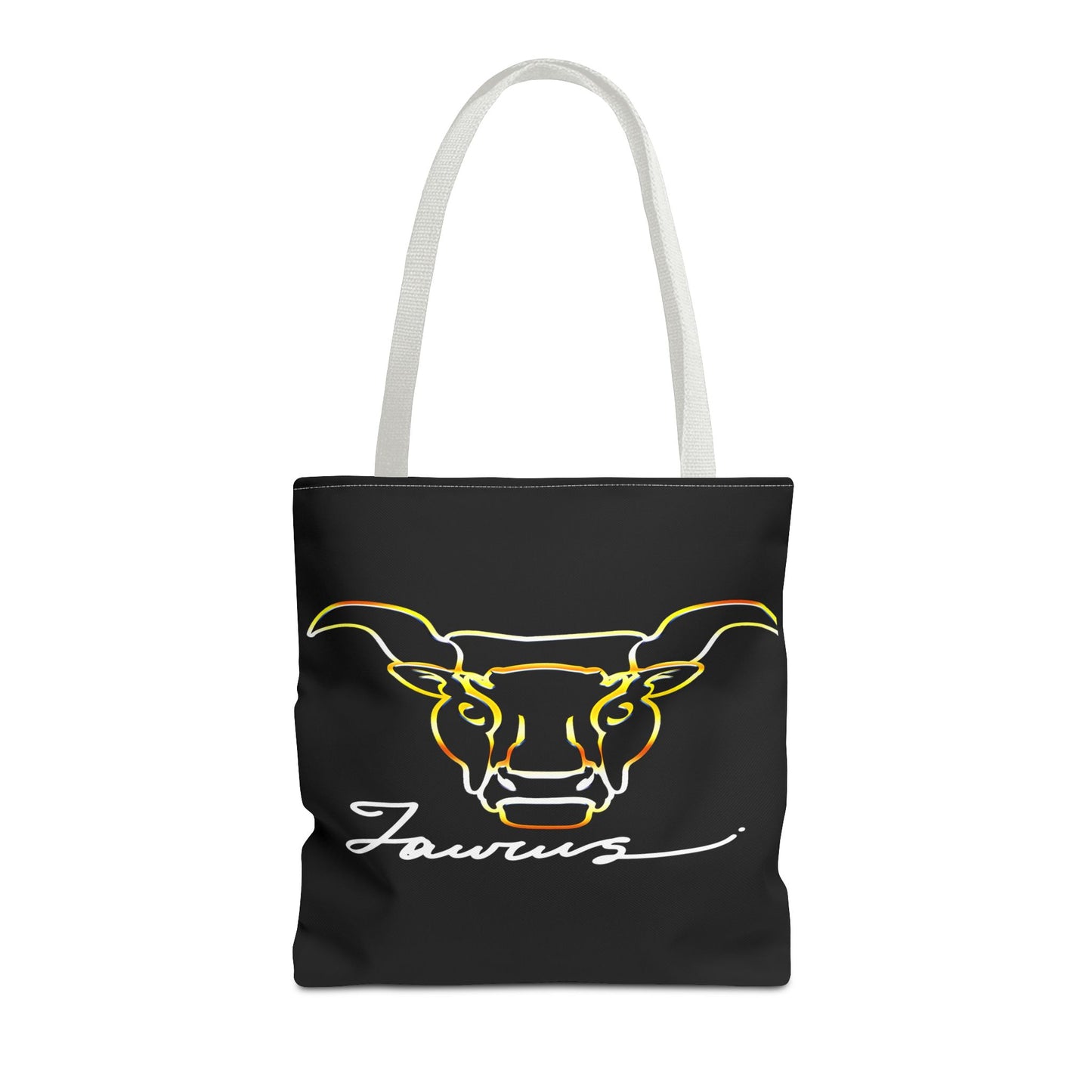 Taurus Bull Black Tote Bag, 3 Sizes