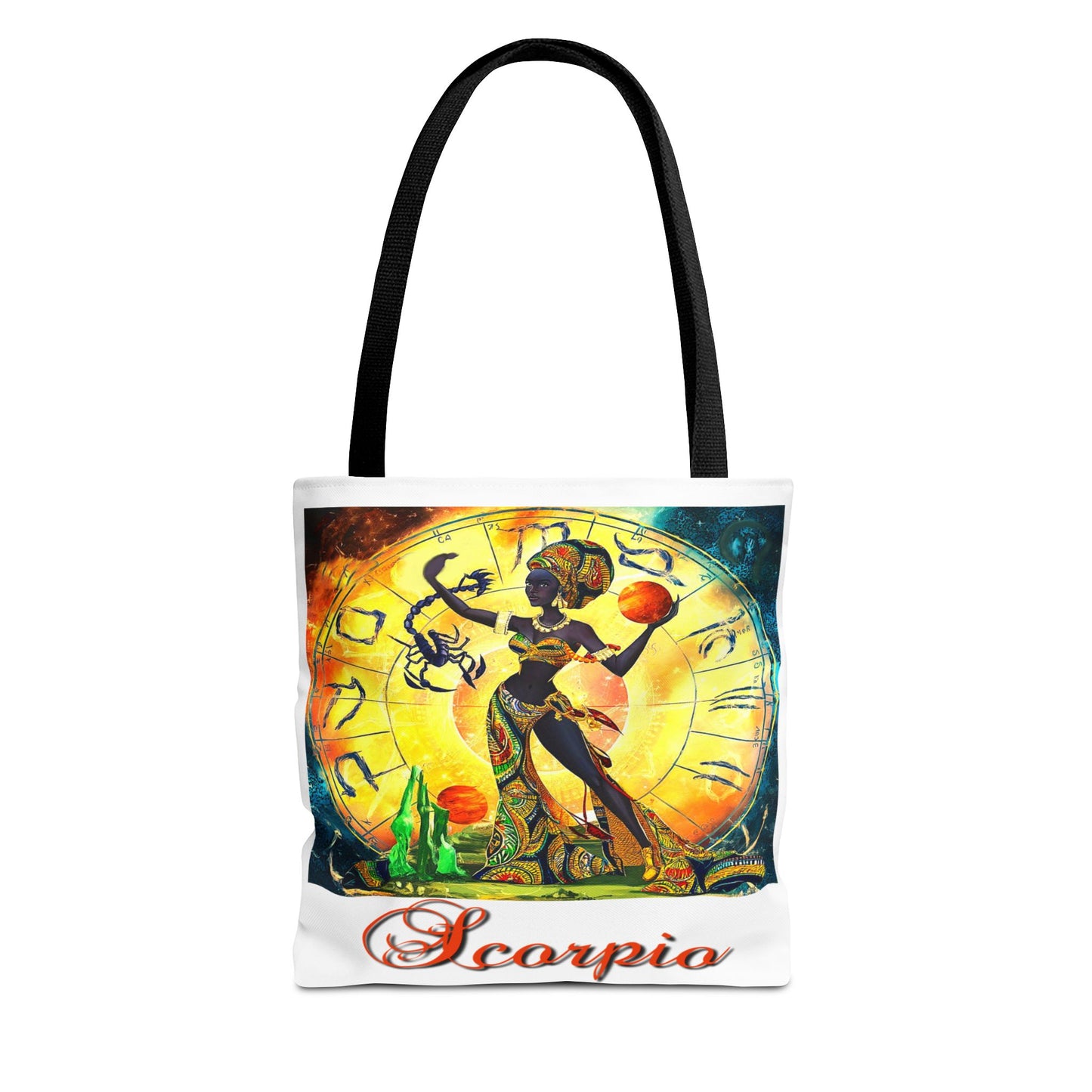 Scorpio White Tote Bag, 3 Sizes