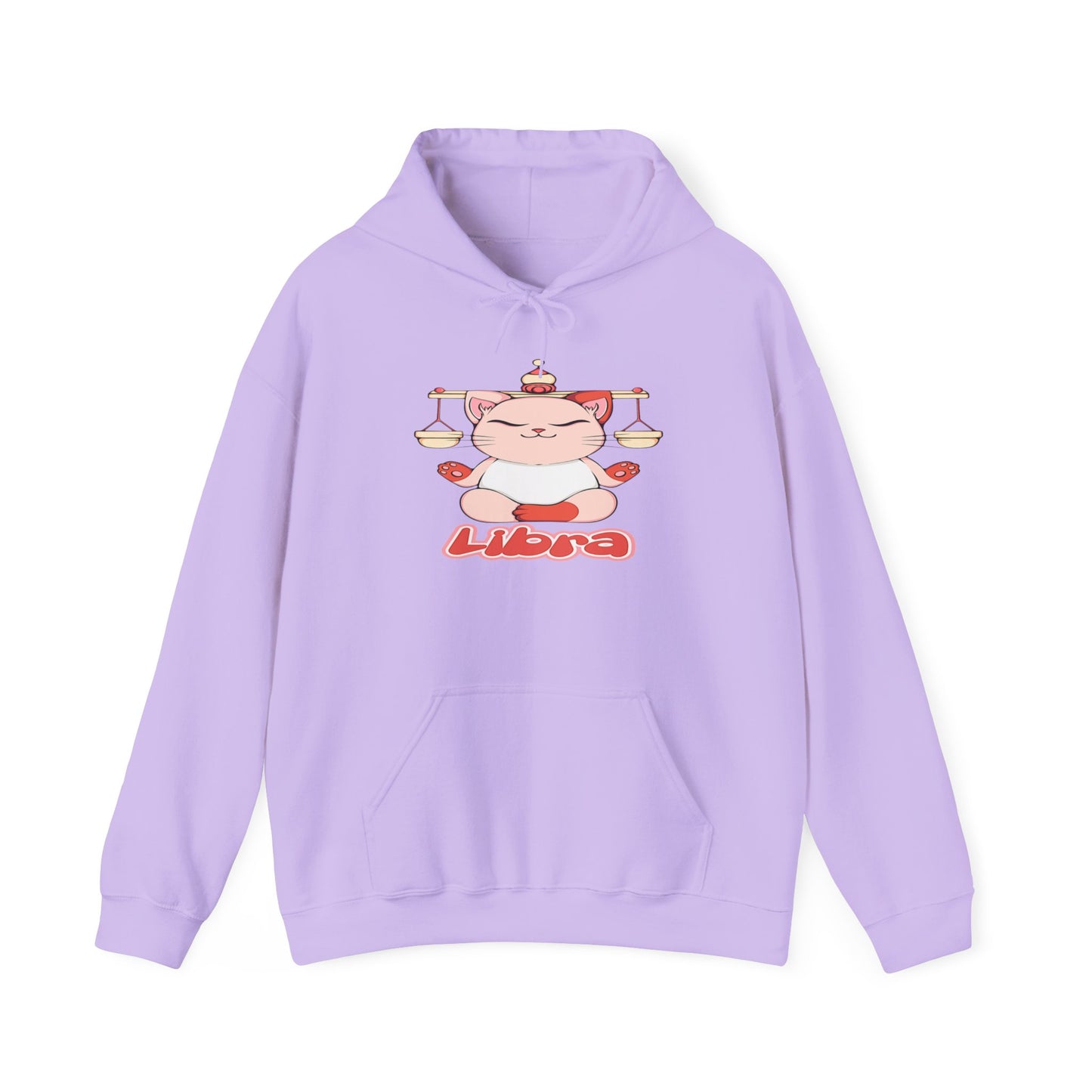 Libra Anime Cat, Unisex Heavy Blend™ Hooded Sweatshirt