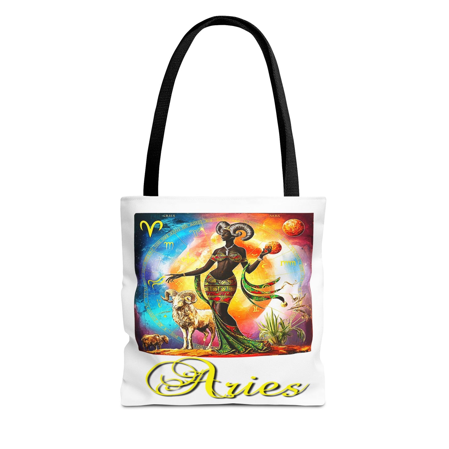 Aries White Tote Bag, 3 Sizes