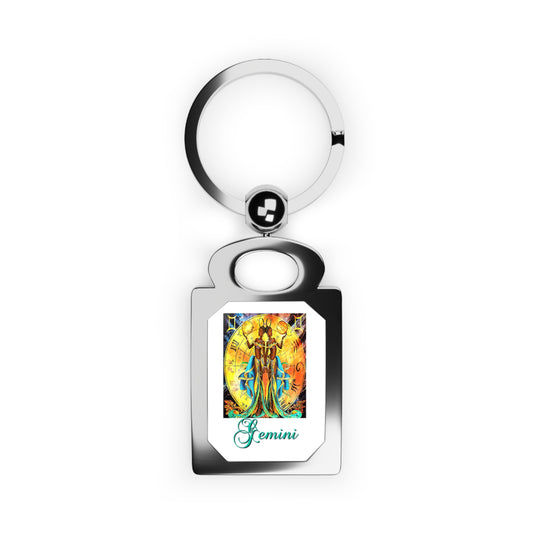 Gemini II, Rectangle Photo Keyring