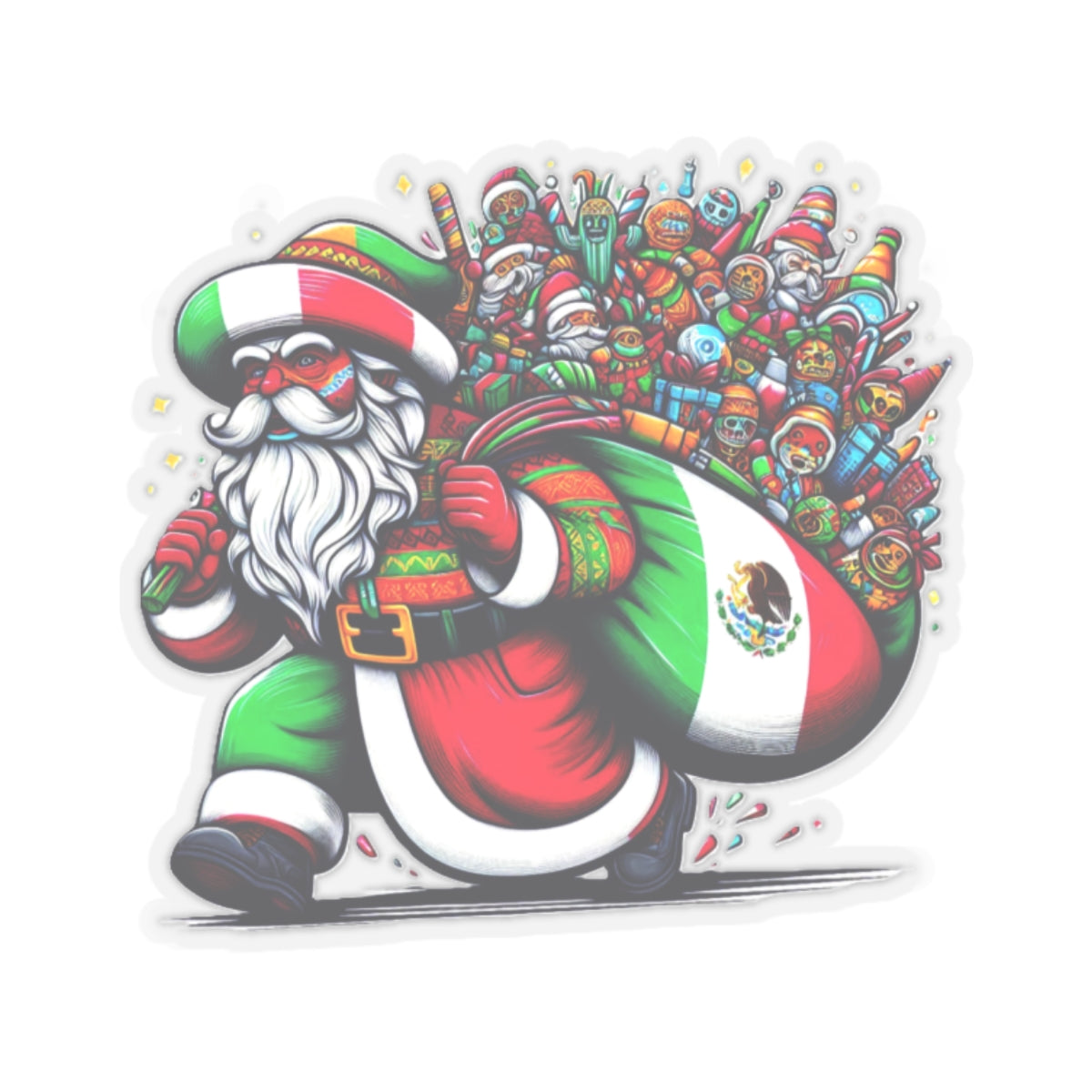 Papá Noel, Kiss-Cut Stickers