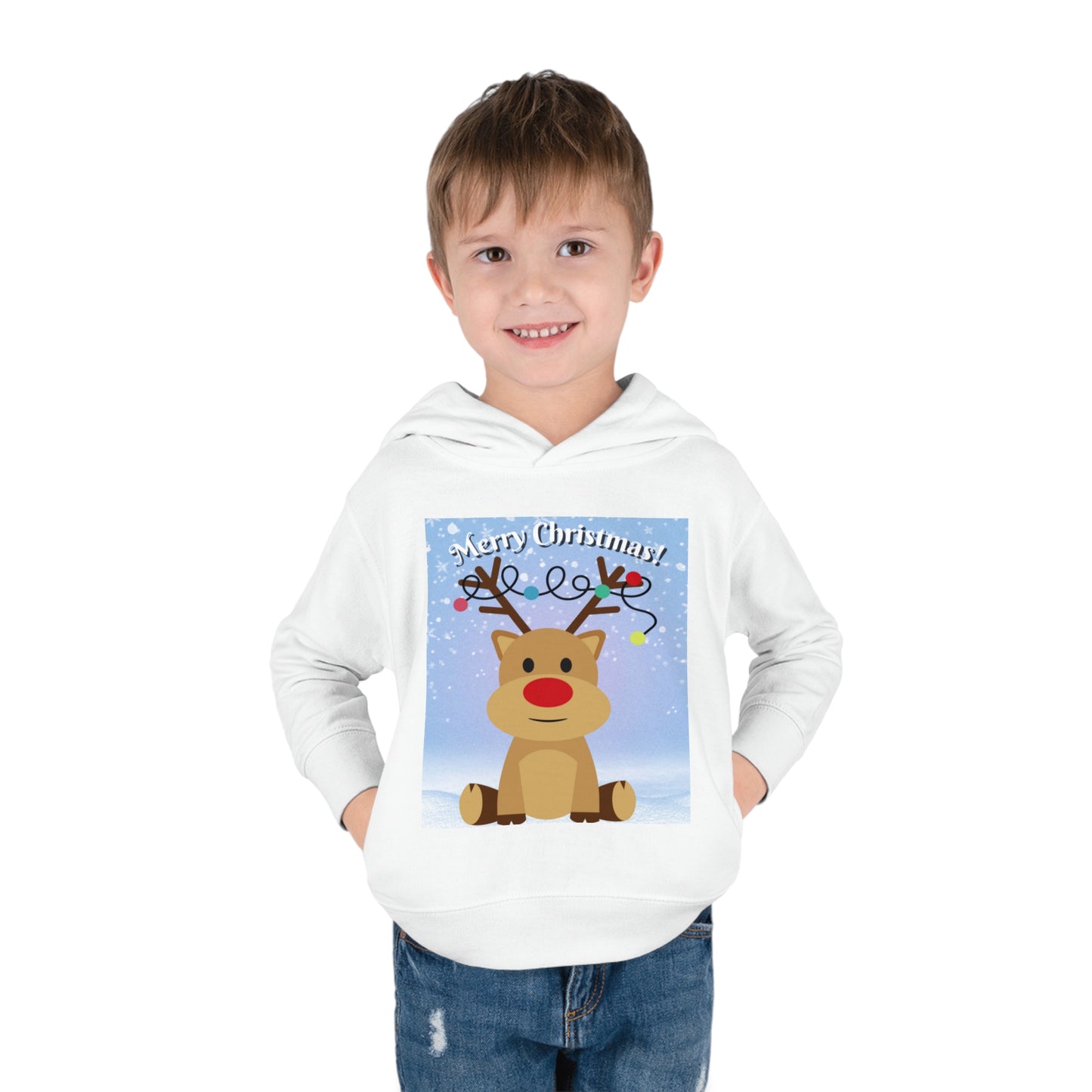 Merry Christmas! Toddler Pullover Fleece Hoodie