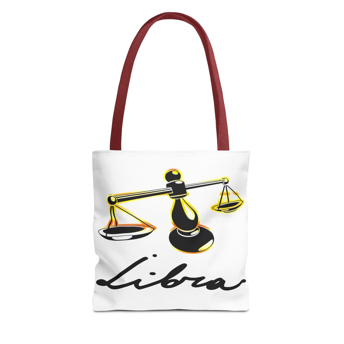 Libra Scales White Tote Bag, 3 Sizes