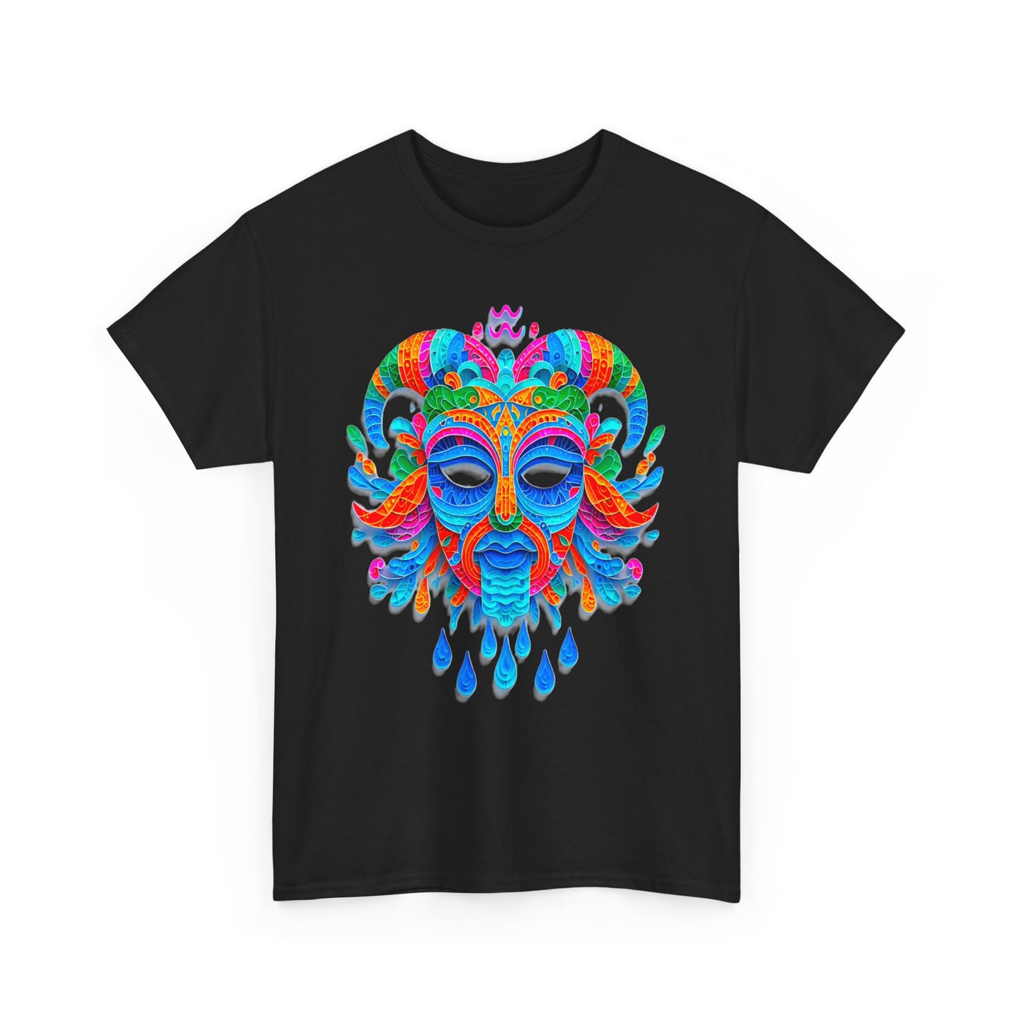 Aquarius Mask, Unisex Heavy Cotton Tee