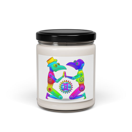 Gemini Rainbow Steampunk Soy Candle, 10 Scents