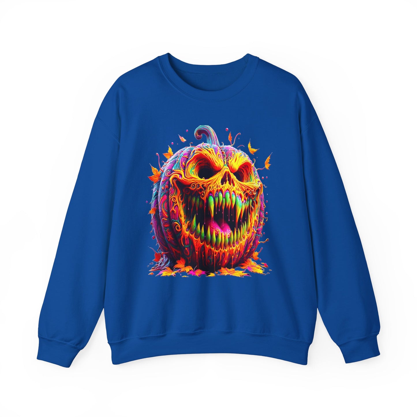 Zombie Pumpkin II, Unisex Heavy Blend™ Crewneck Sweatshirt