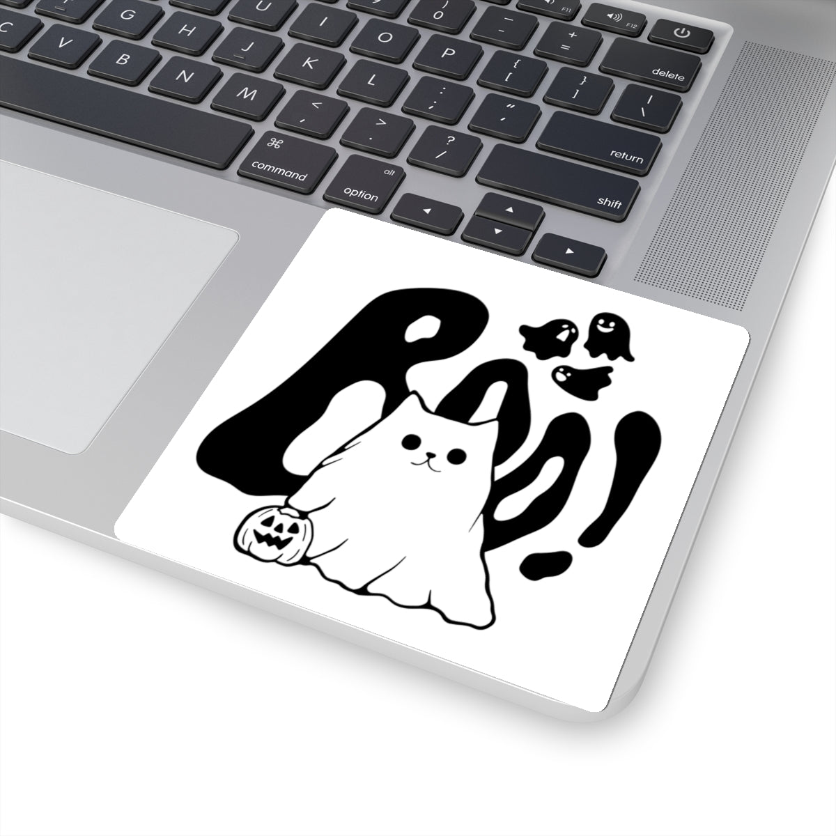 Halloween Ghost Cat, Kiss-Cut Stickers