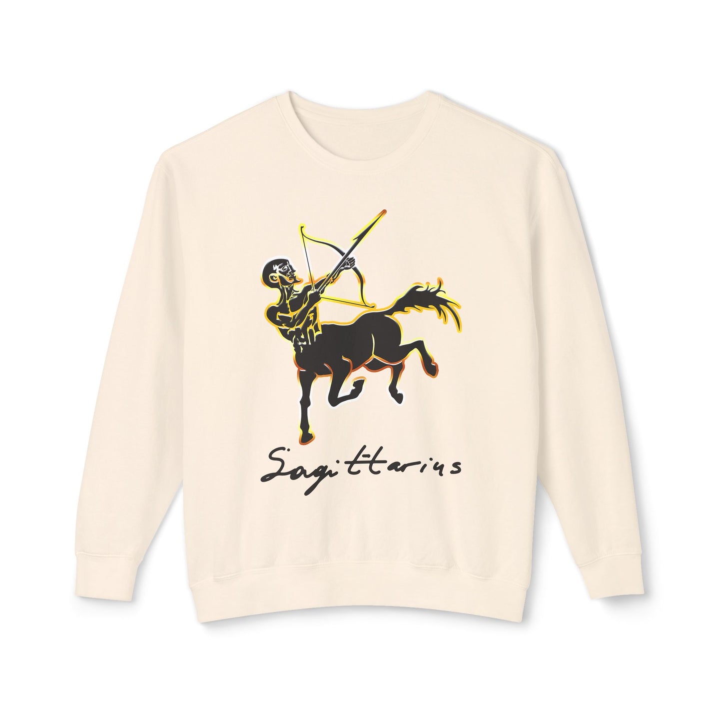 Sagittarius Centaur Archer, Unisex Lightweight Crewneck Sweatshirt